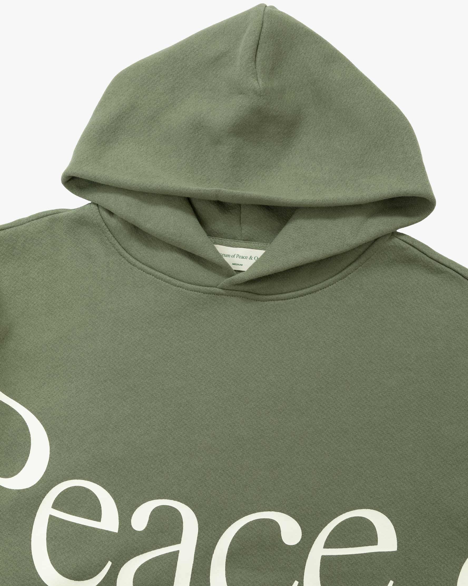 Jumbo Wordmark Hoodie Olive