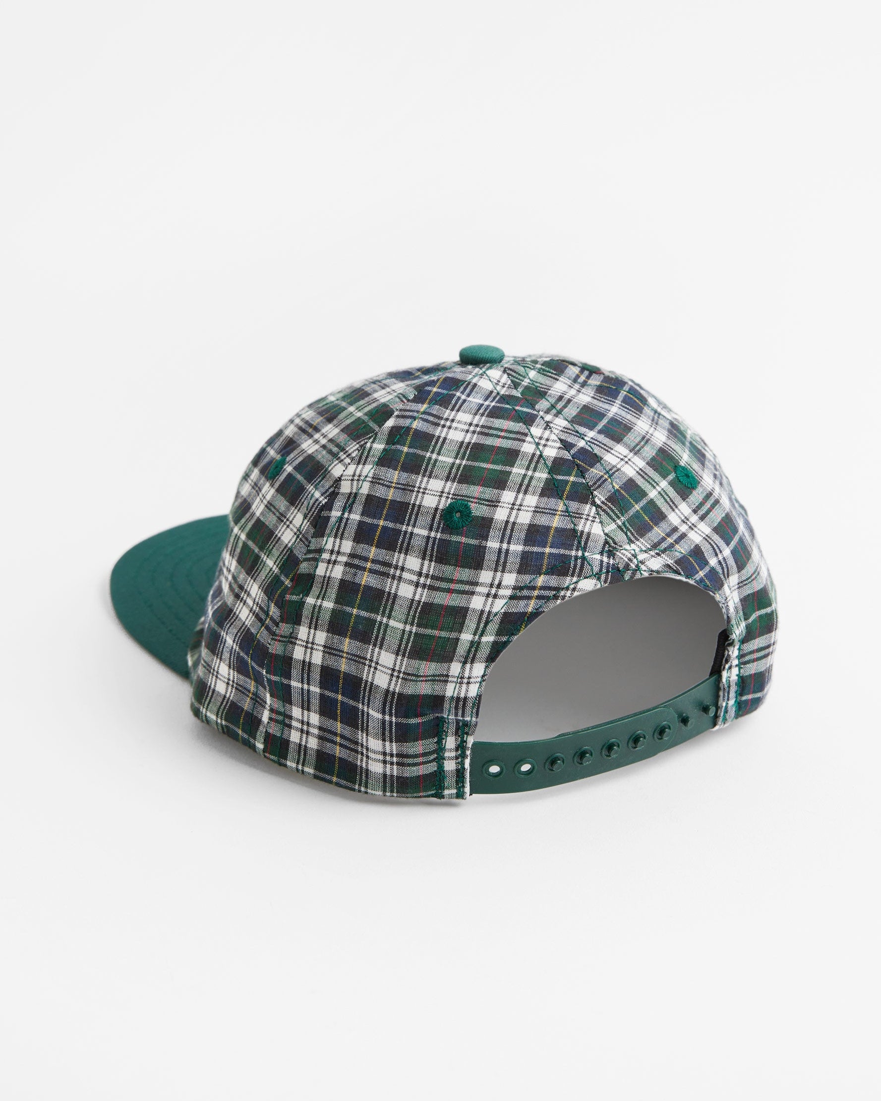6 Panel Madras Green Check