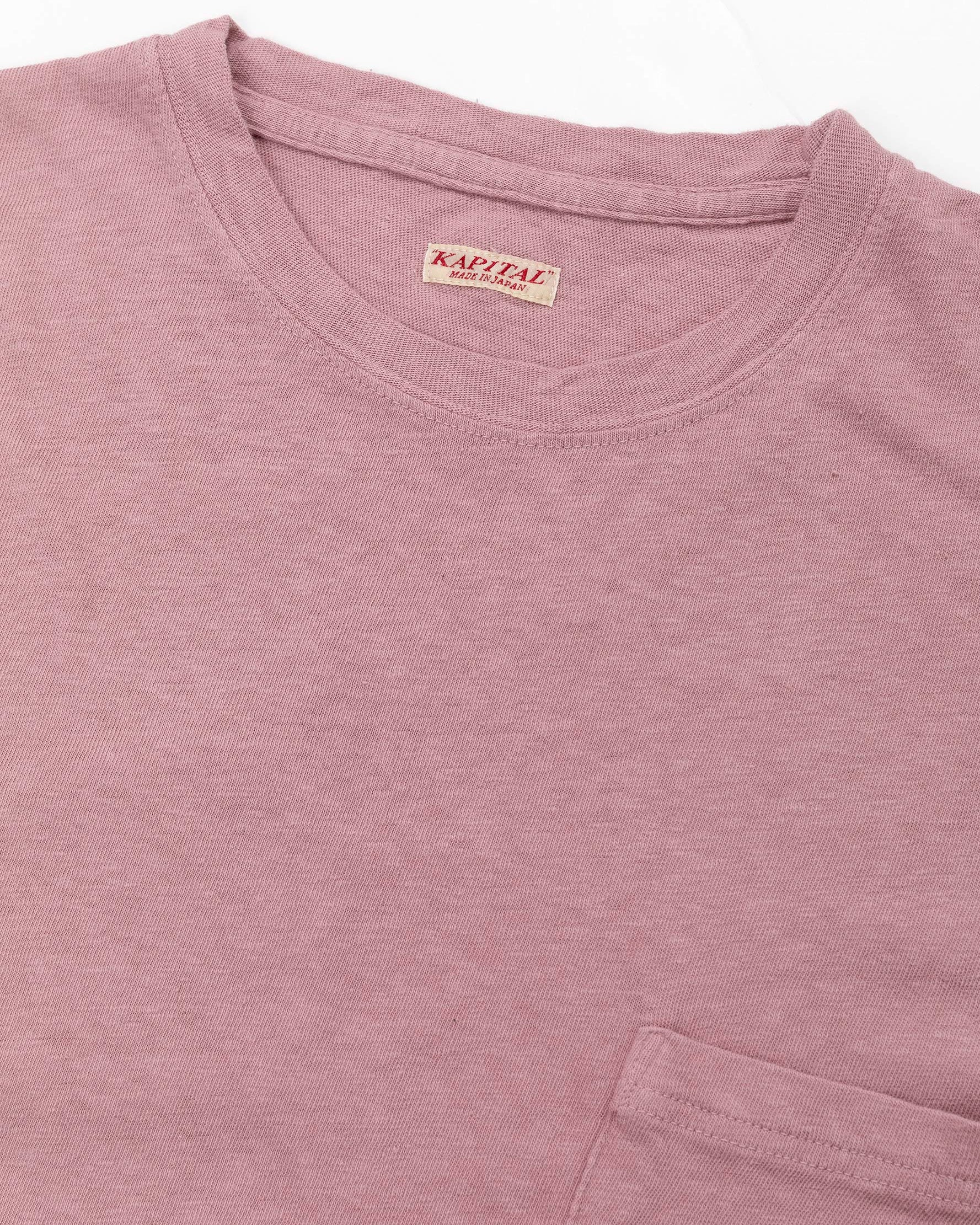 Gauze Jersey Pocket Tee Pink