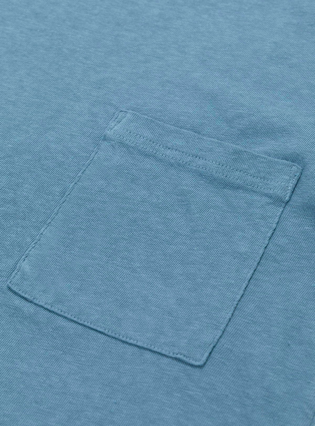 Gauze Jersey Pocket Tee Light Blue