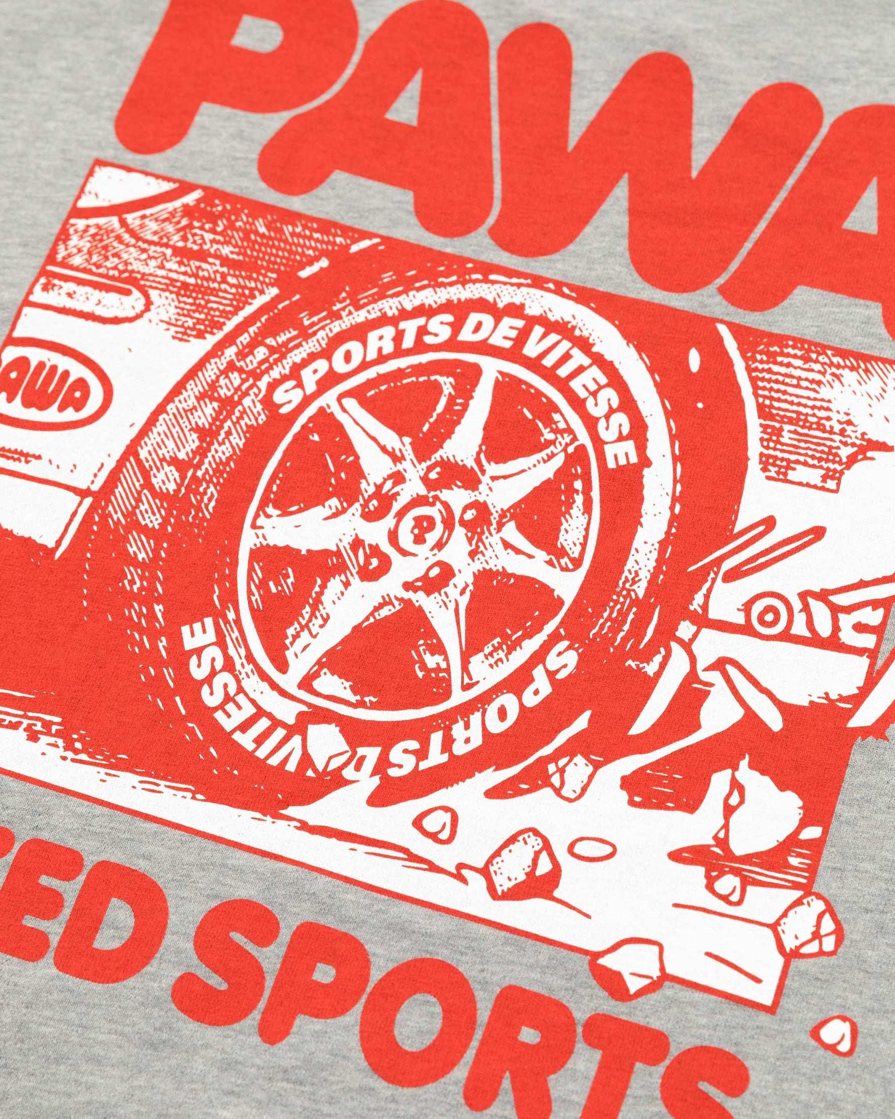 Burnout T-Shirt Grey Marl