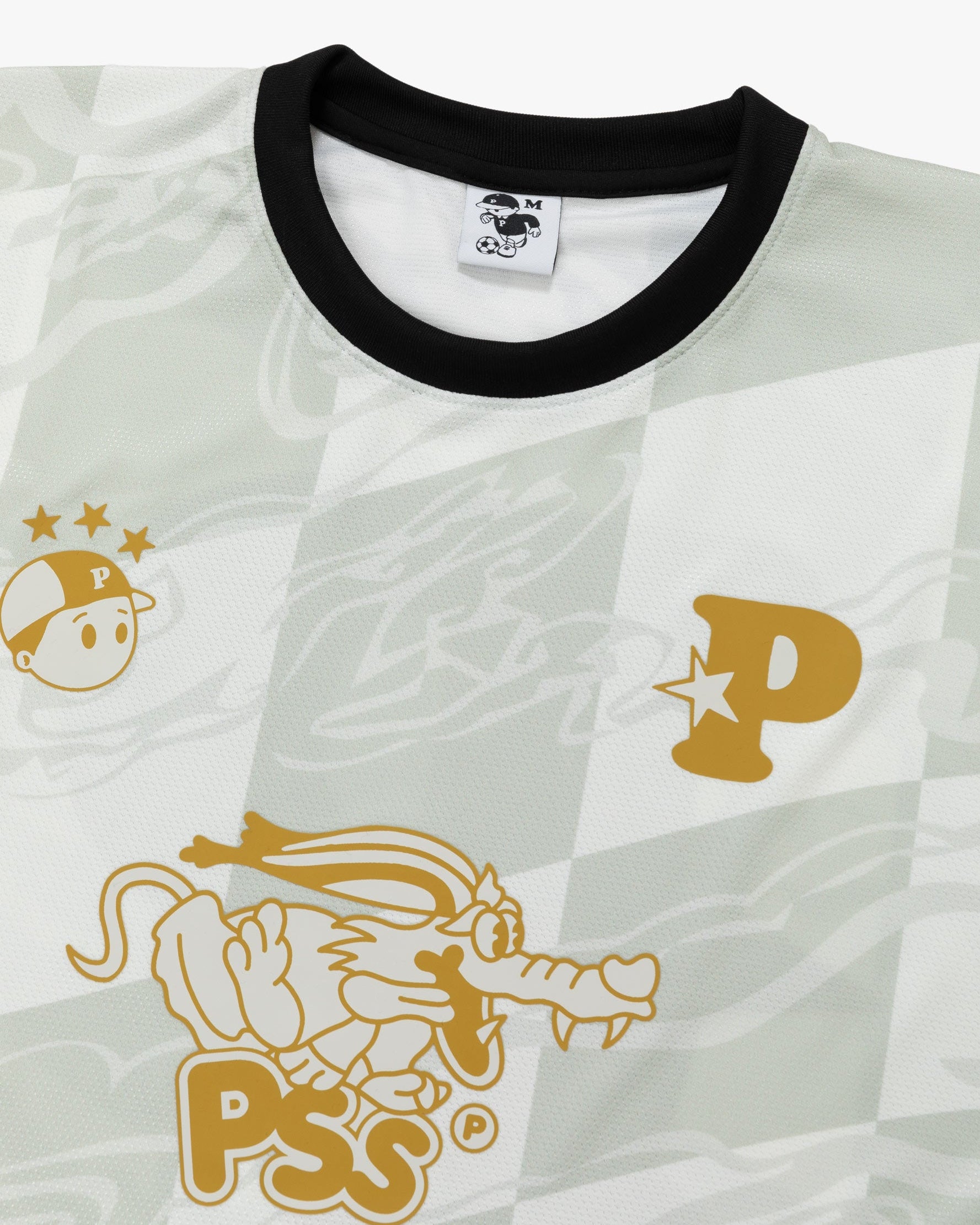 Doggo Football Shirt Cream and Gold