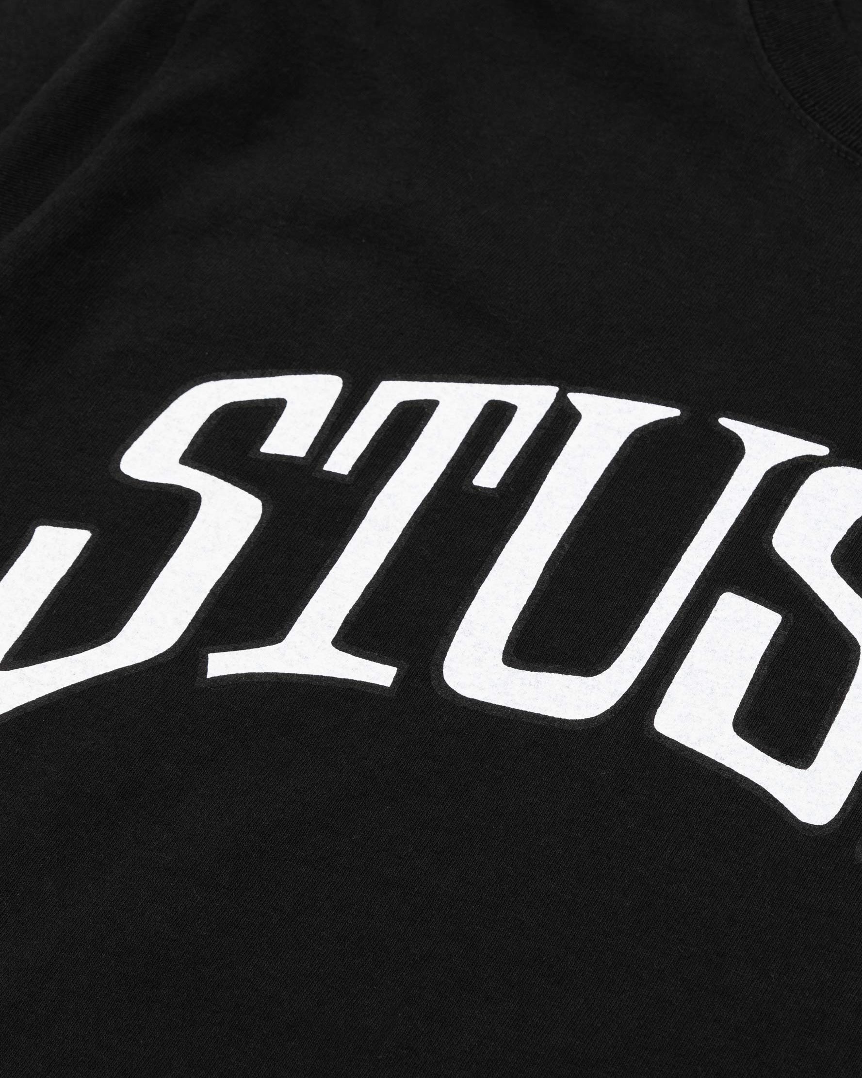 Arched Pigment Dyed Tee Black