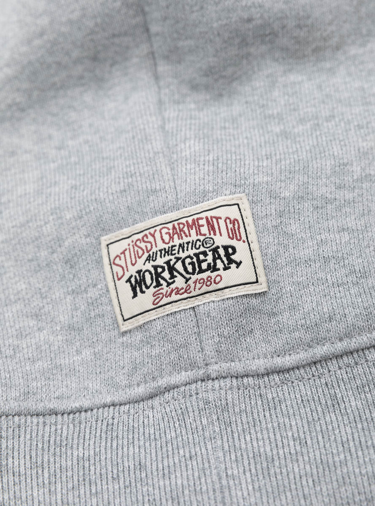 Fleece Raglan Zip Mock Grey Heather
