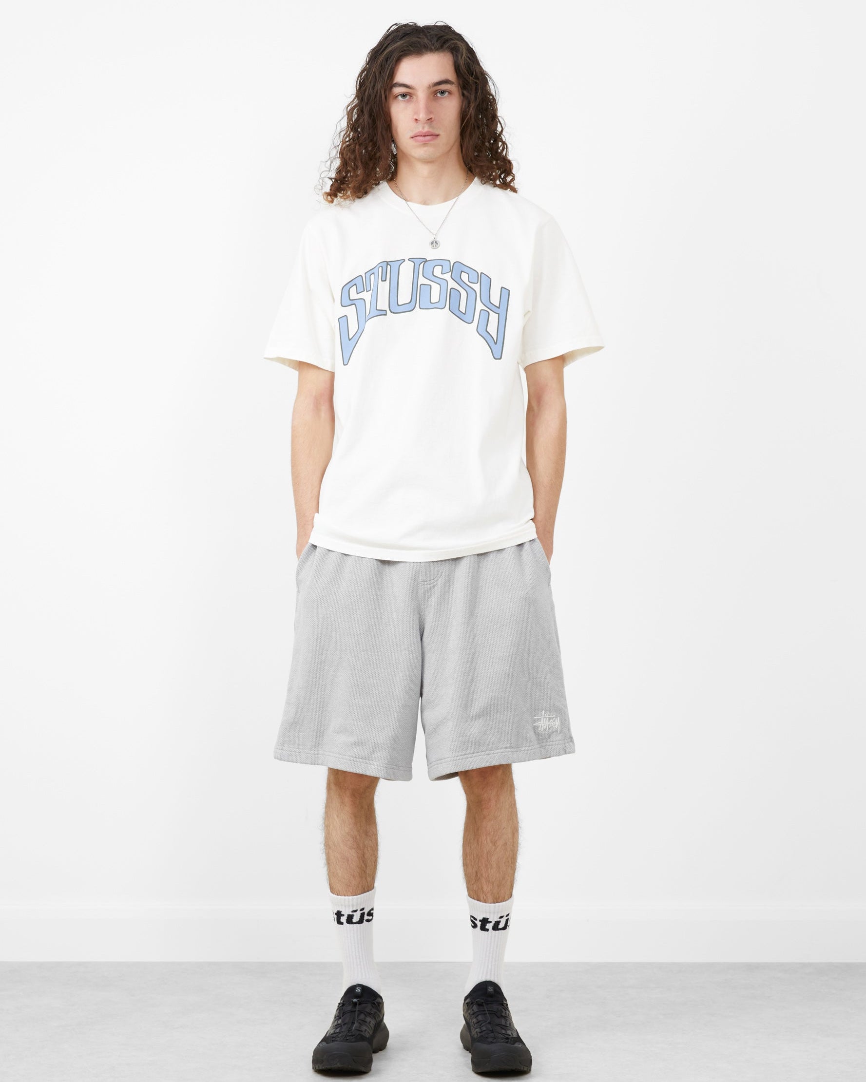 Double Layer Jersey Short Grey Heather