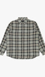 Motif Plaid Shirt Grey