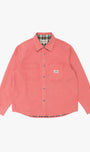 Heavy Washed Canvas Shirt Berry