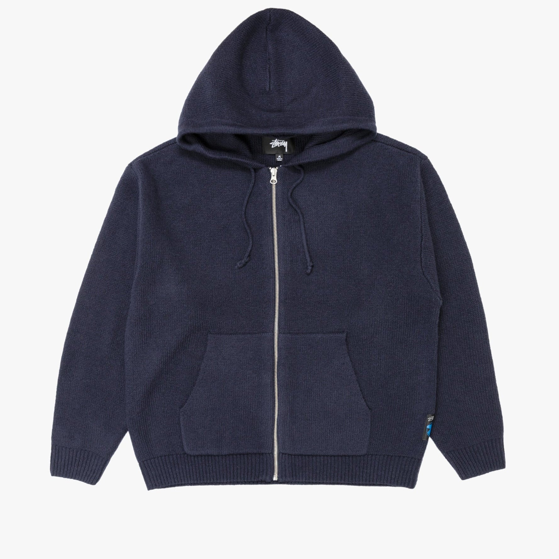 Zip Up Hooded Sweater Navy