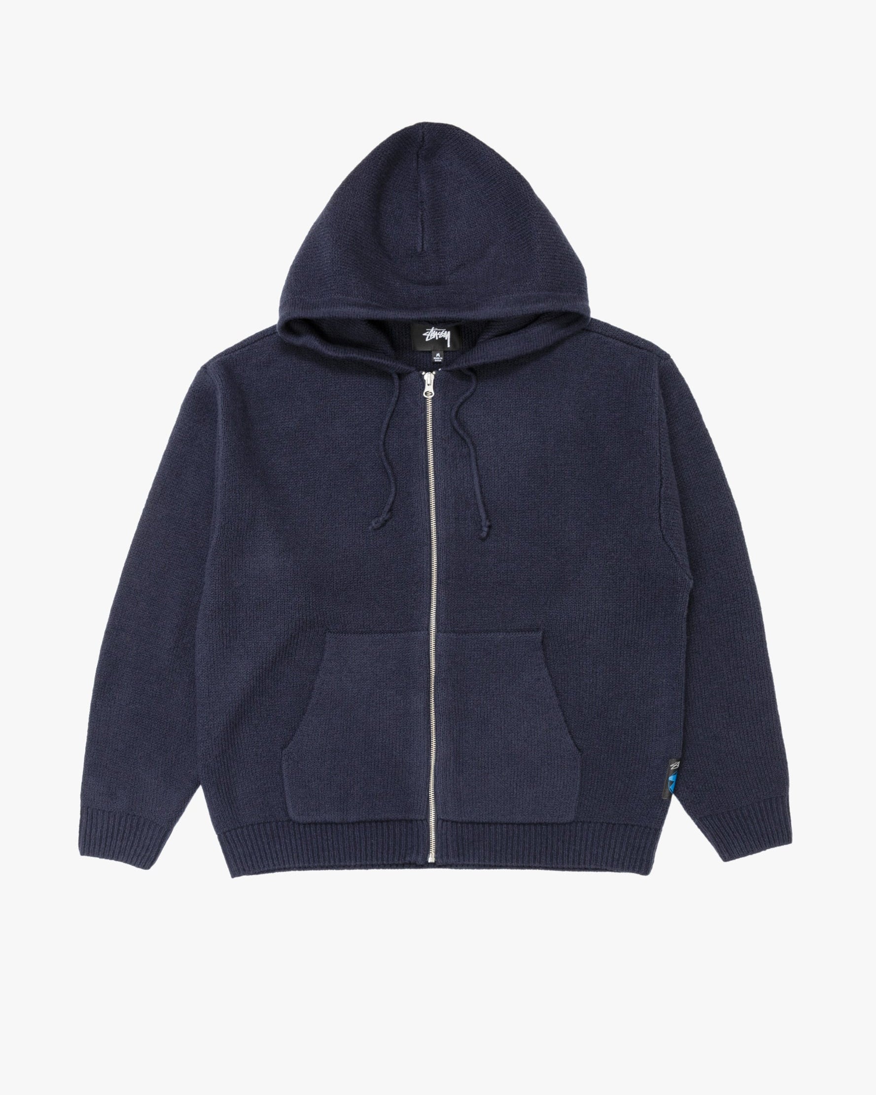 Zip Up Hooded Sweater Navy