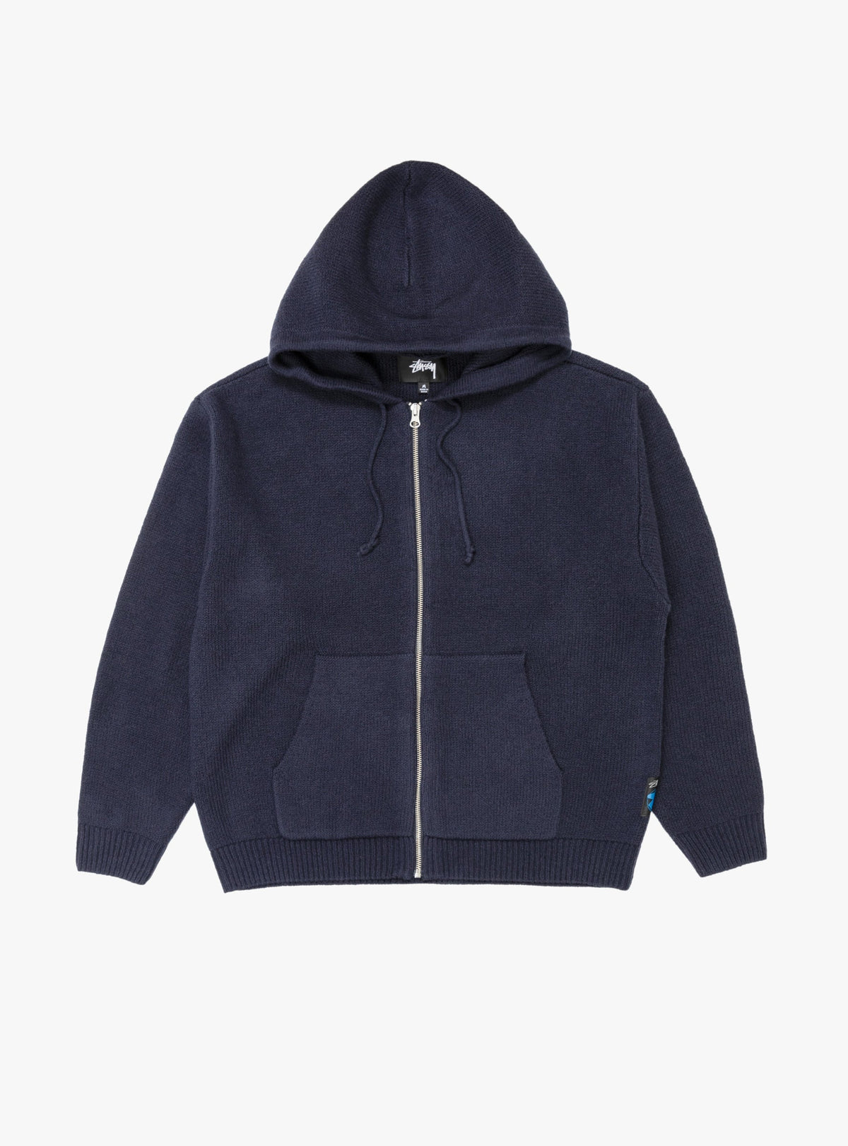 Zip Up Hooded Sweater Navy