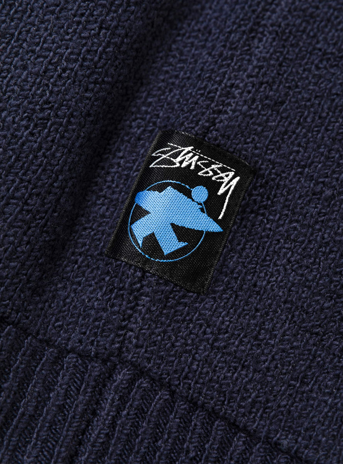 Zip Up Hooded Sweater Navy