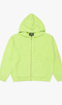 Zip Up Hooded Sweater Faded Lime