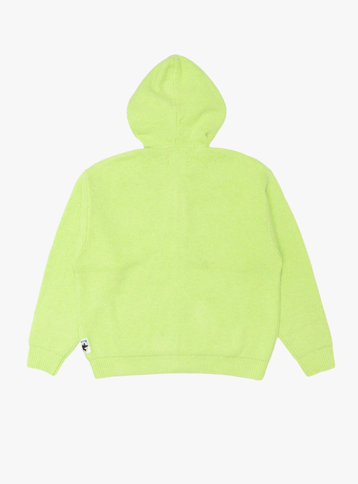 Zip Up Hooded Sweater Faded Lime