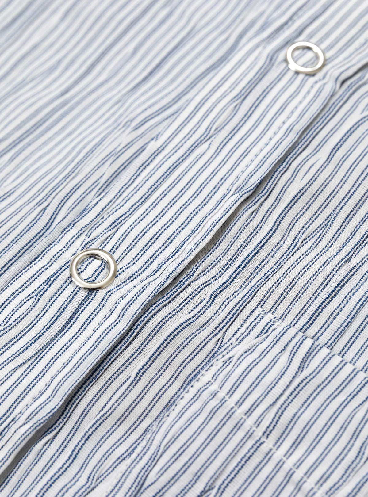 Wavy Striped Shirt Blue