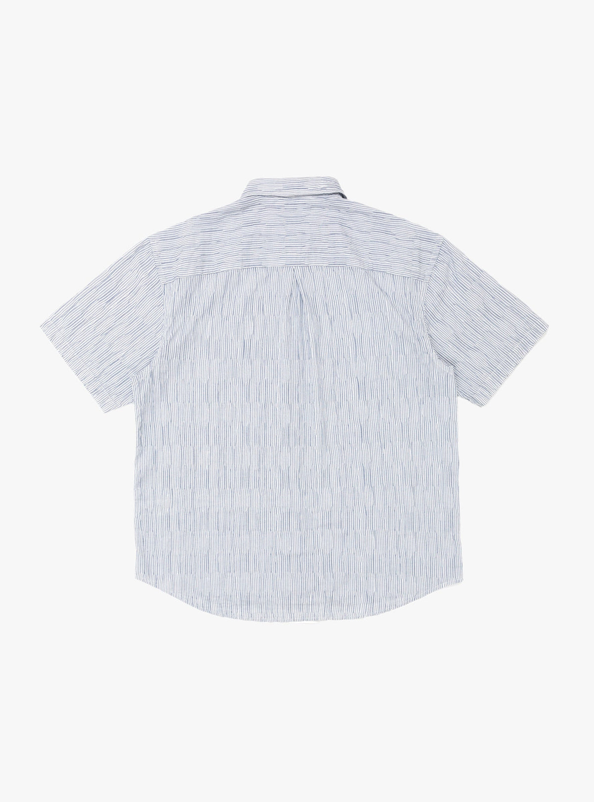 Wavy Striped Shirt Blue