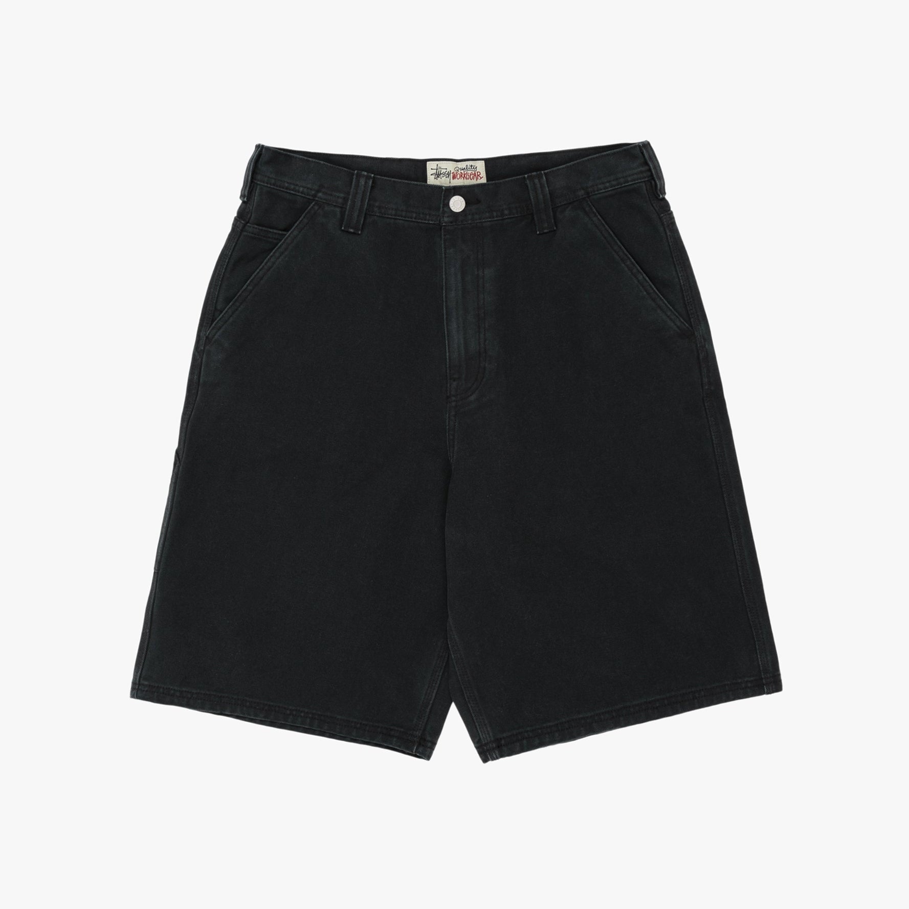 Work Short Washed Canvas Black