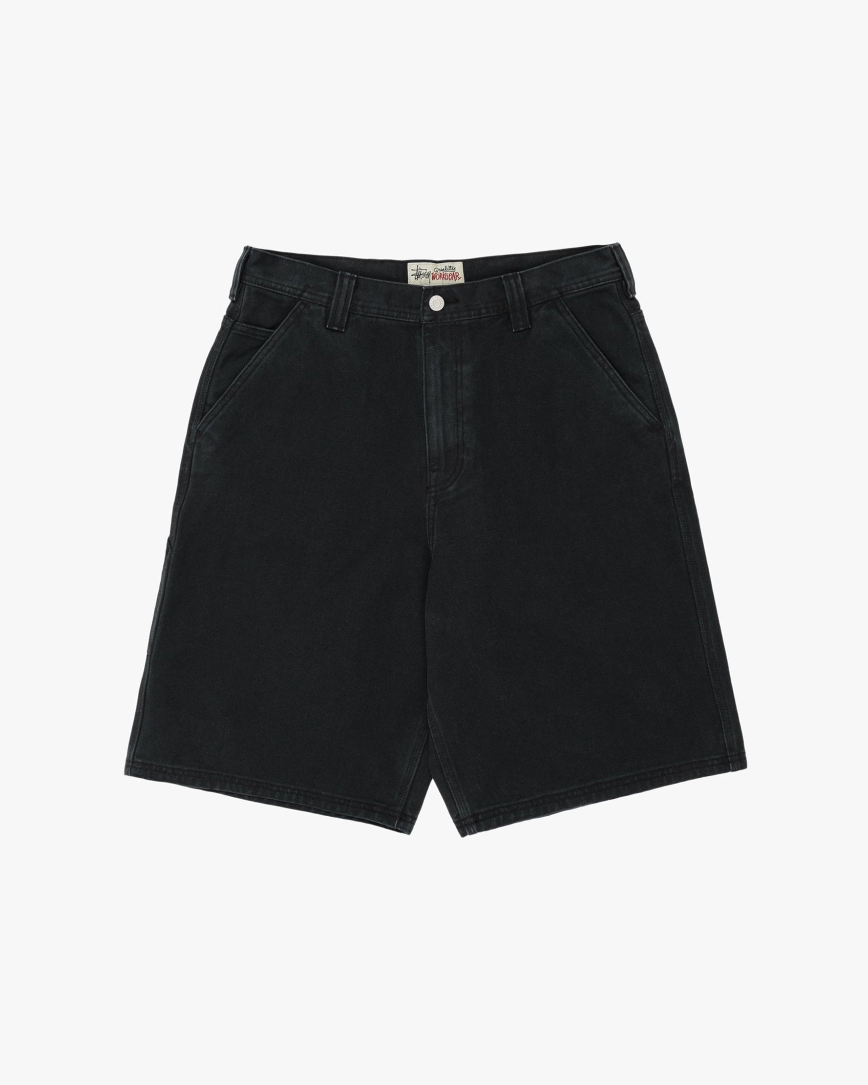 Work Short Washed Canvas Black