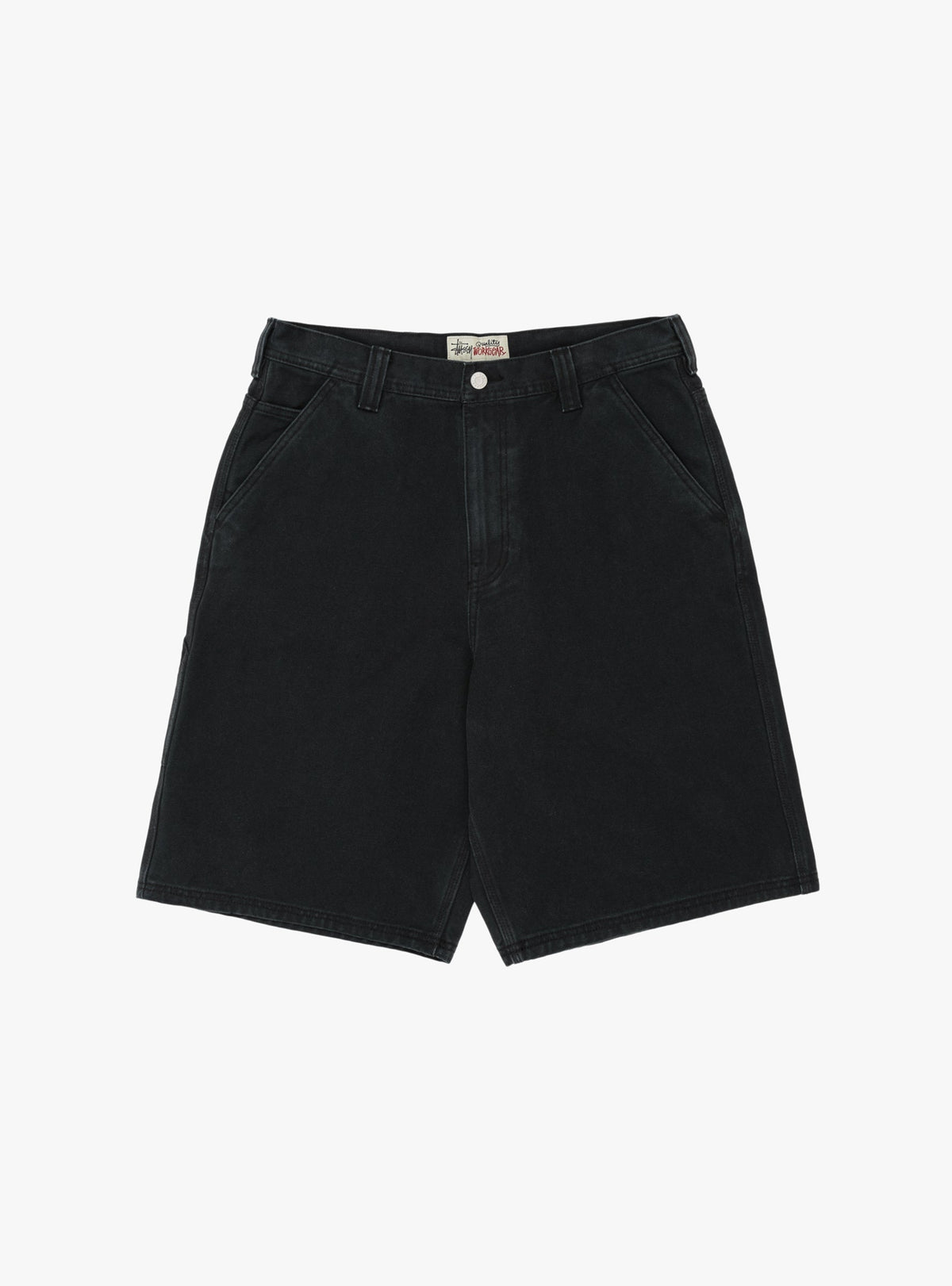 Work Short Washed Canvas Black