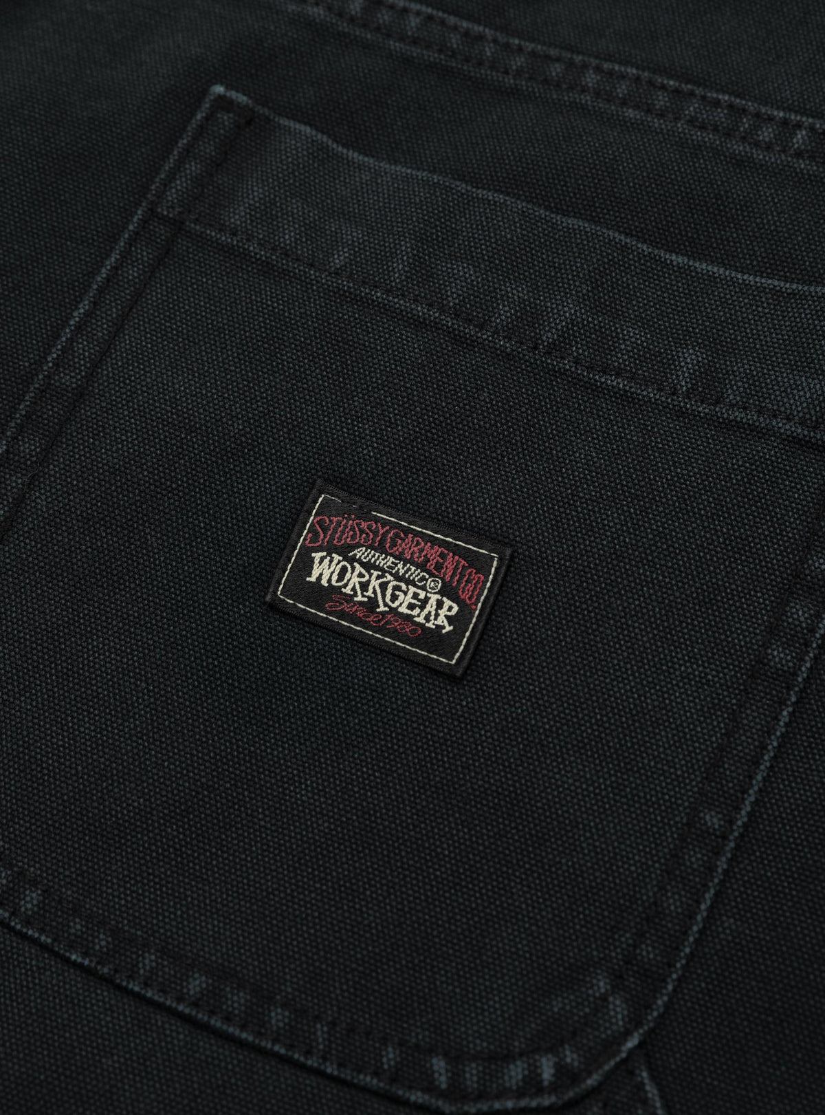 Work Short Washed Canvas Black