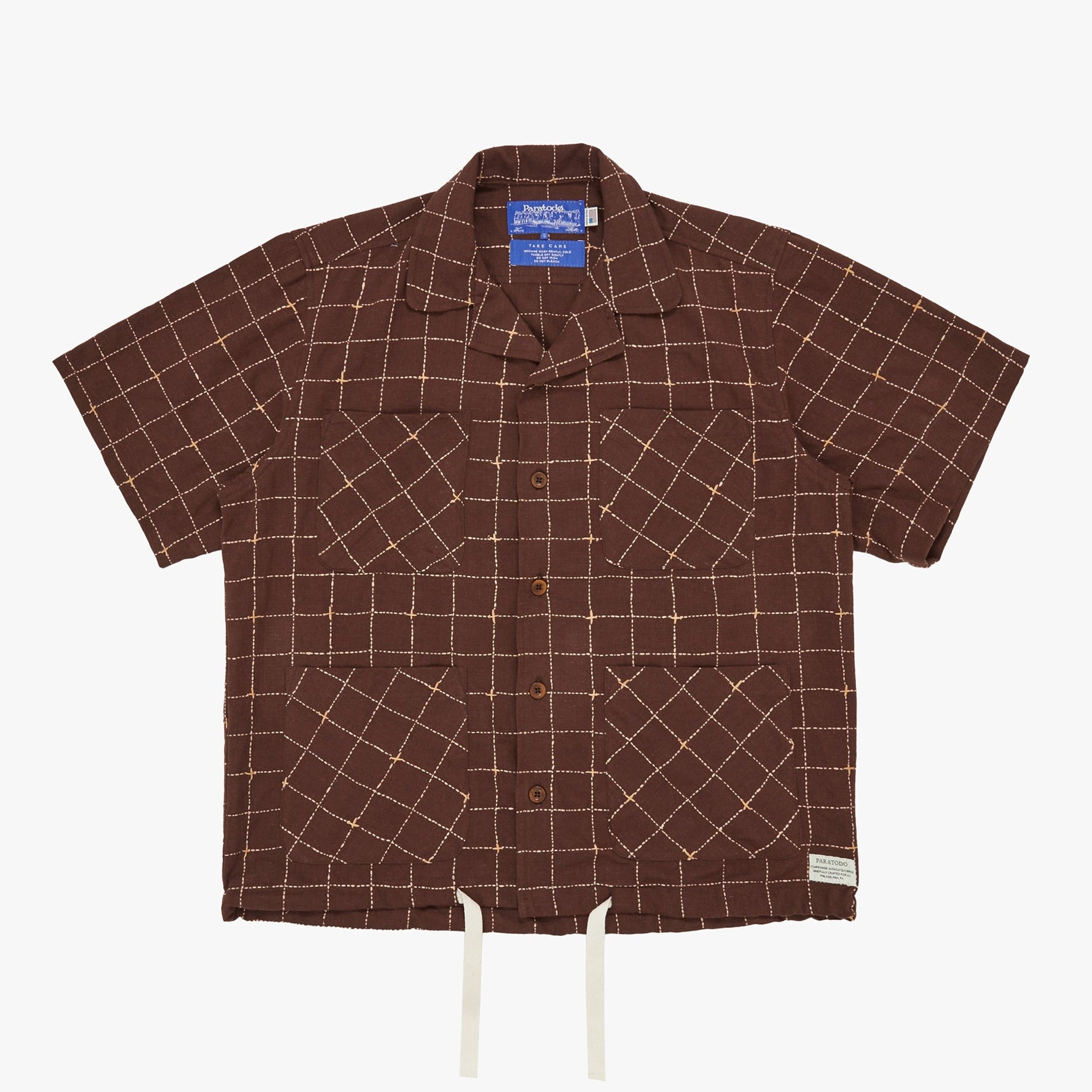 Segundo Smock Shirt Kantha Grid