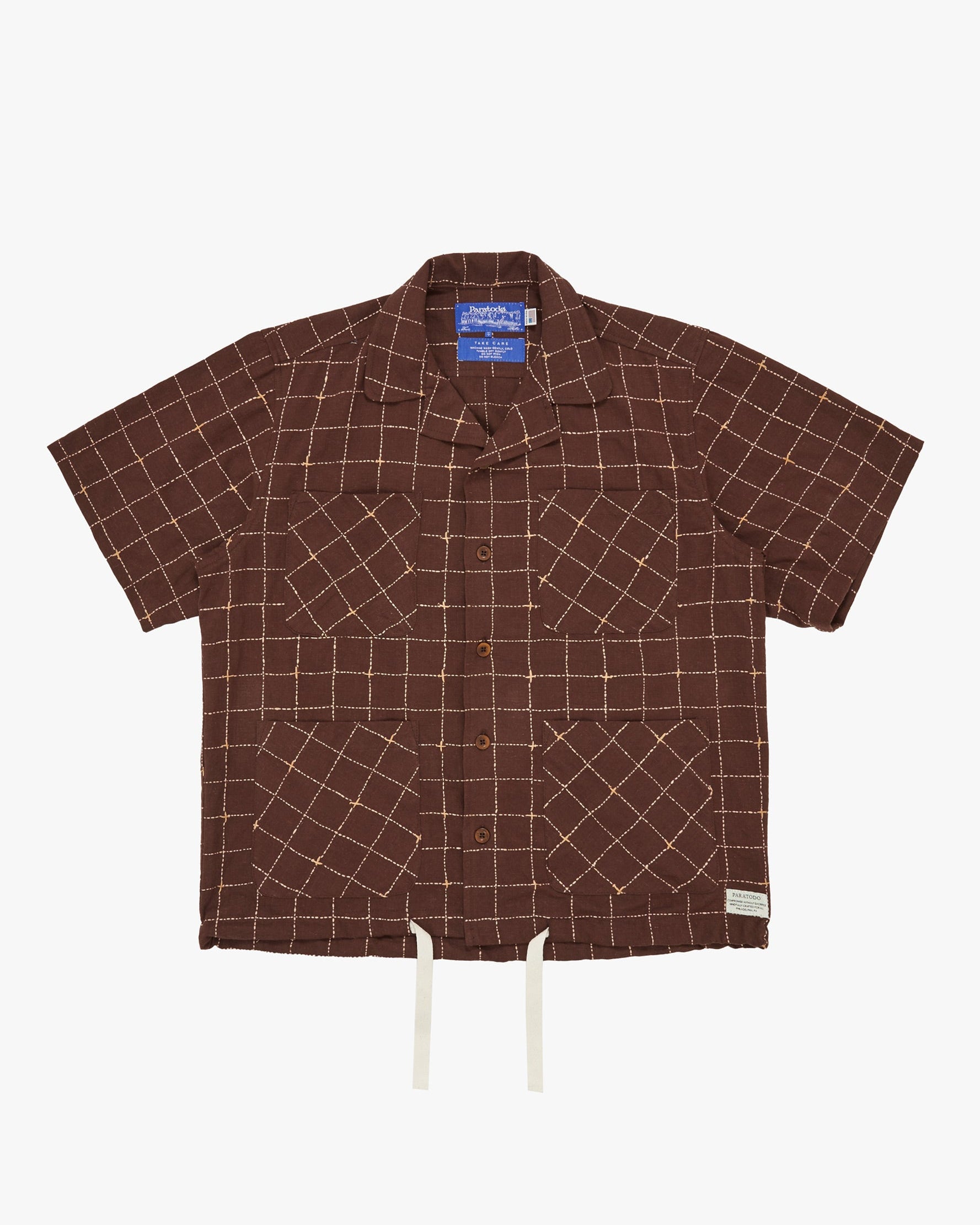 Segundo Smock Shirt Kantha Grid