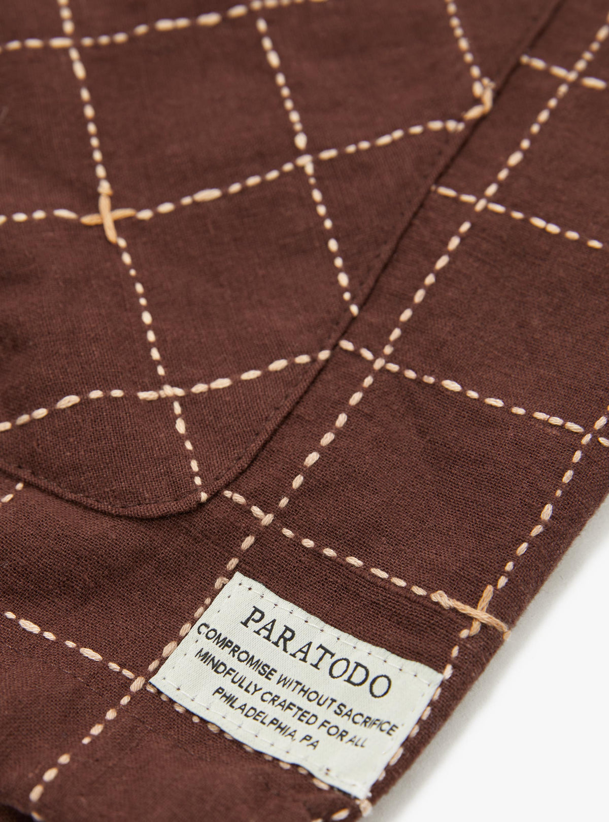 Segundo Smock Shirt Kantha Grid