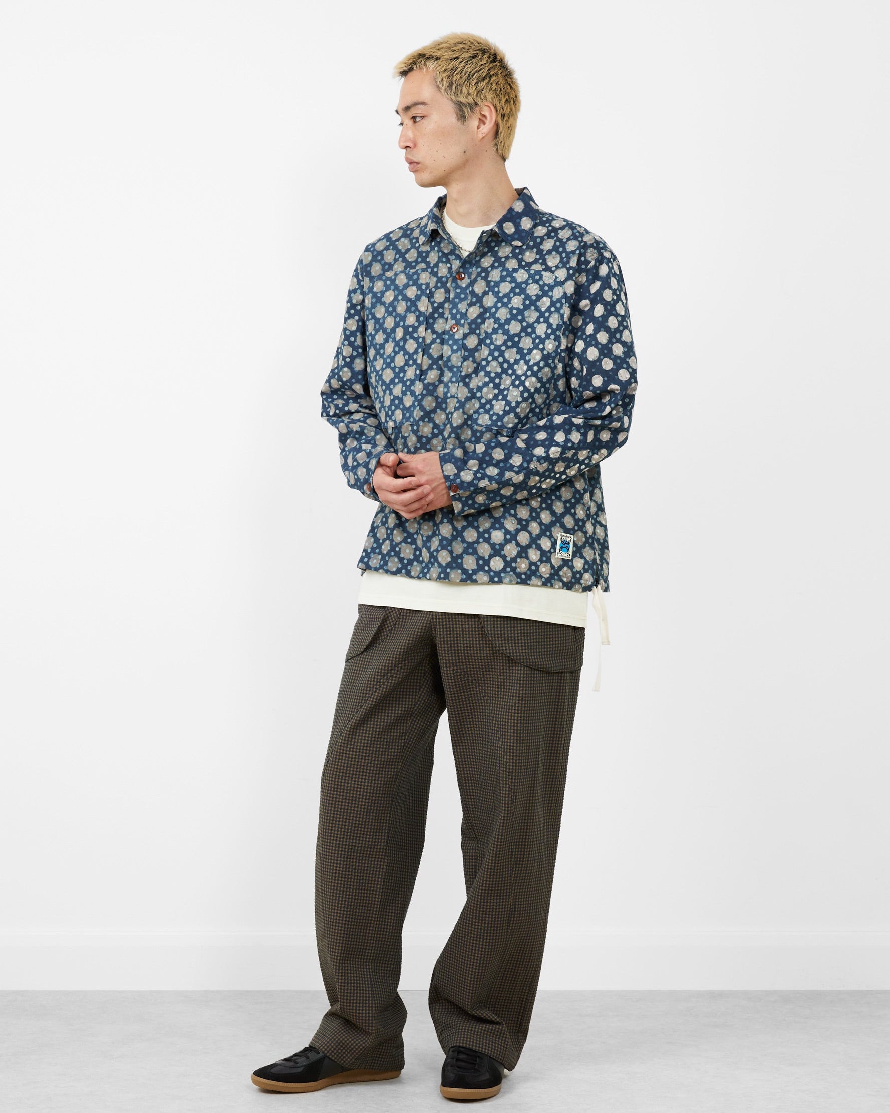 Obra Shirt Indigo Circles Mix