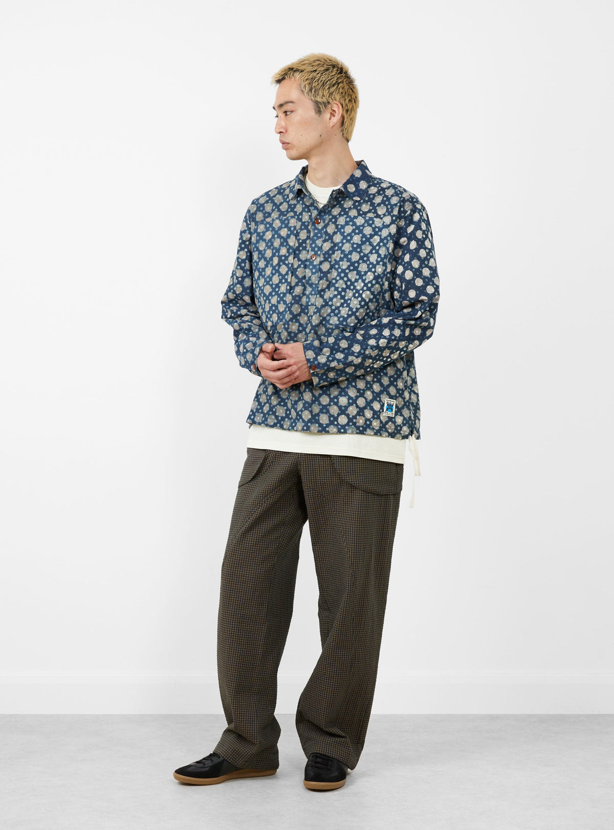 Obra Shirt Indigo Circles Mix