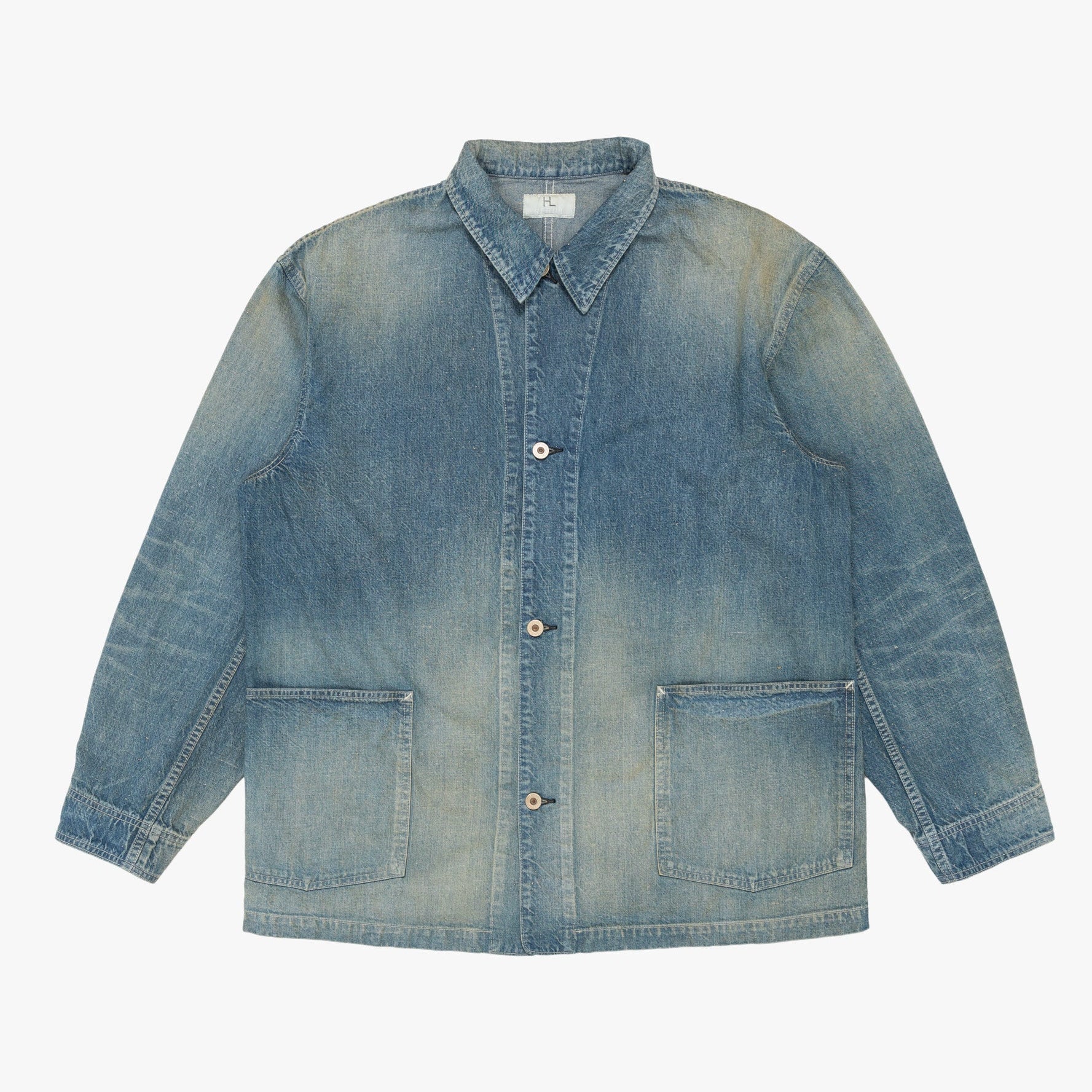 Nep Denim Coverall Jacket Blue