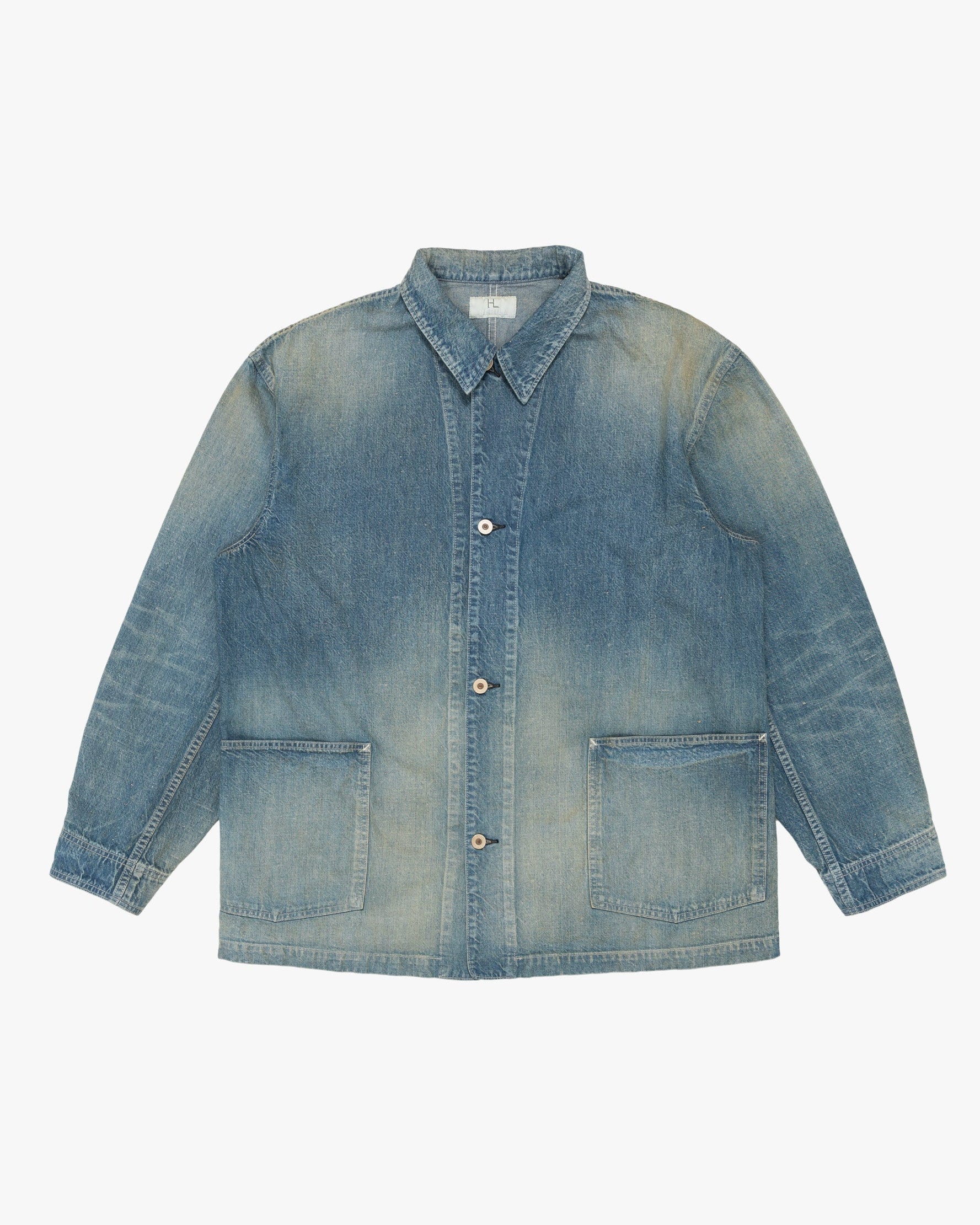 Nep Denim Coverall Jacket Blue