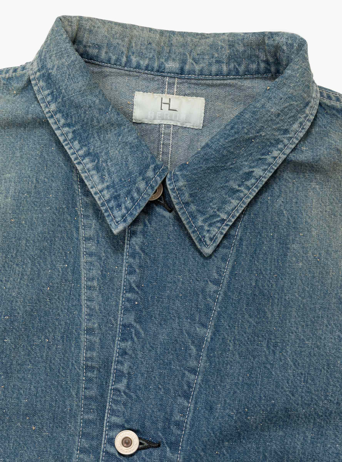 Nep Denim Coverall Jacket Blue