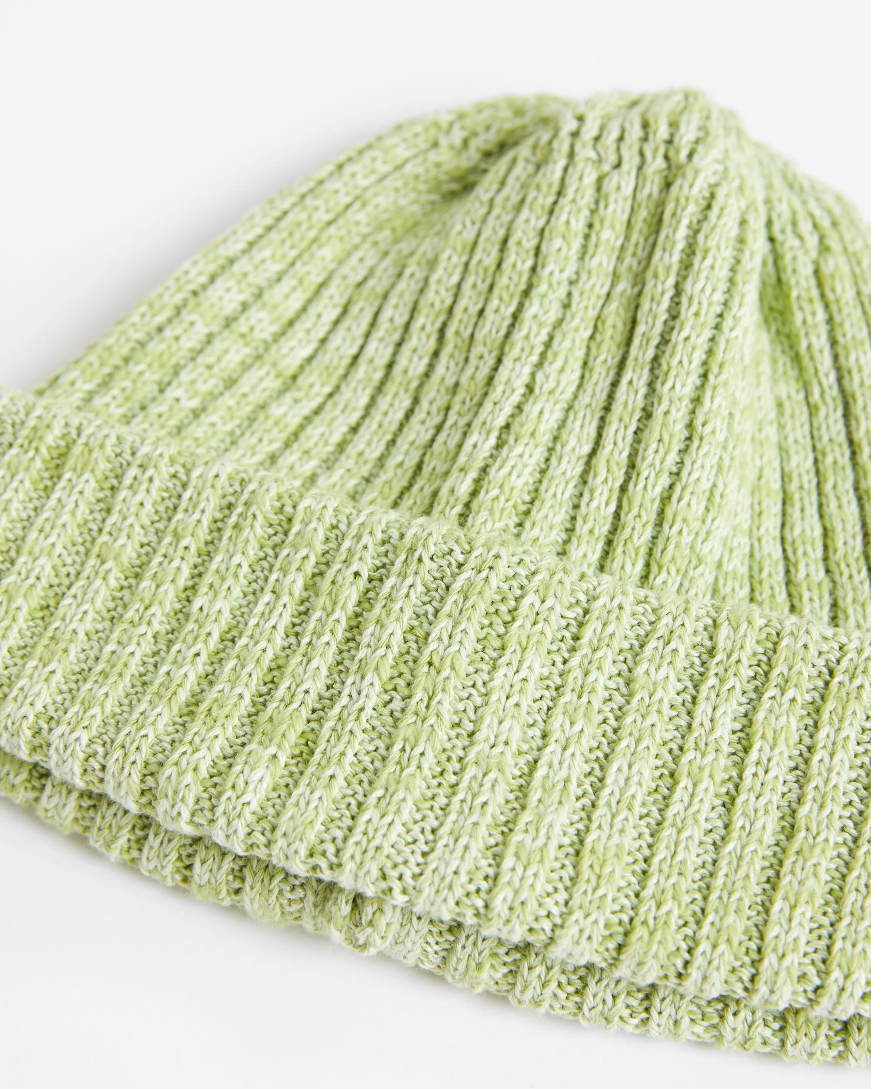 Cotton & Linen Beanie Green