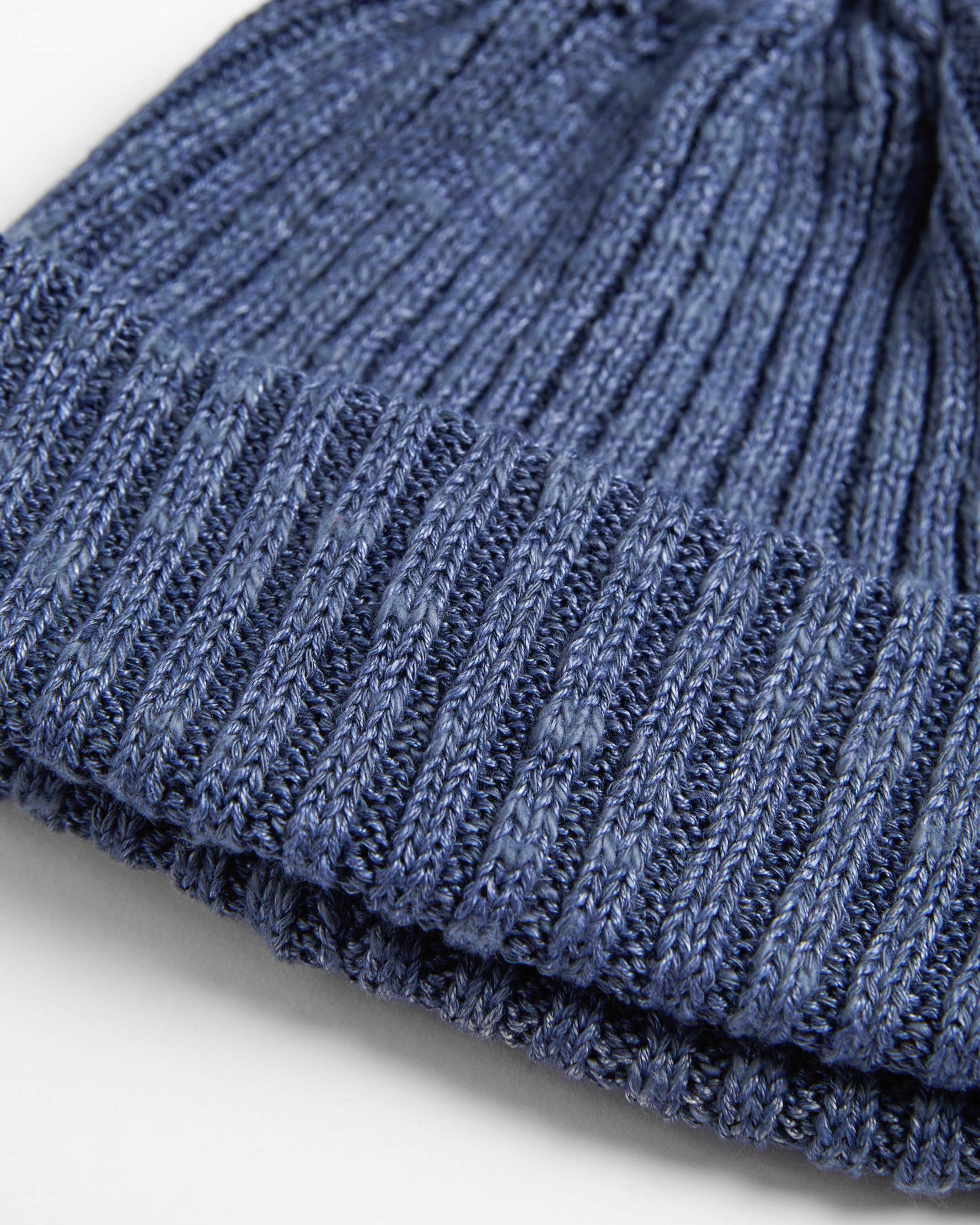 Cotton & Linen Beanie Denim