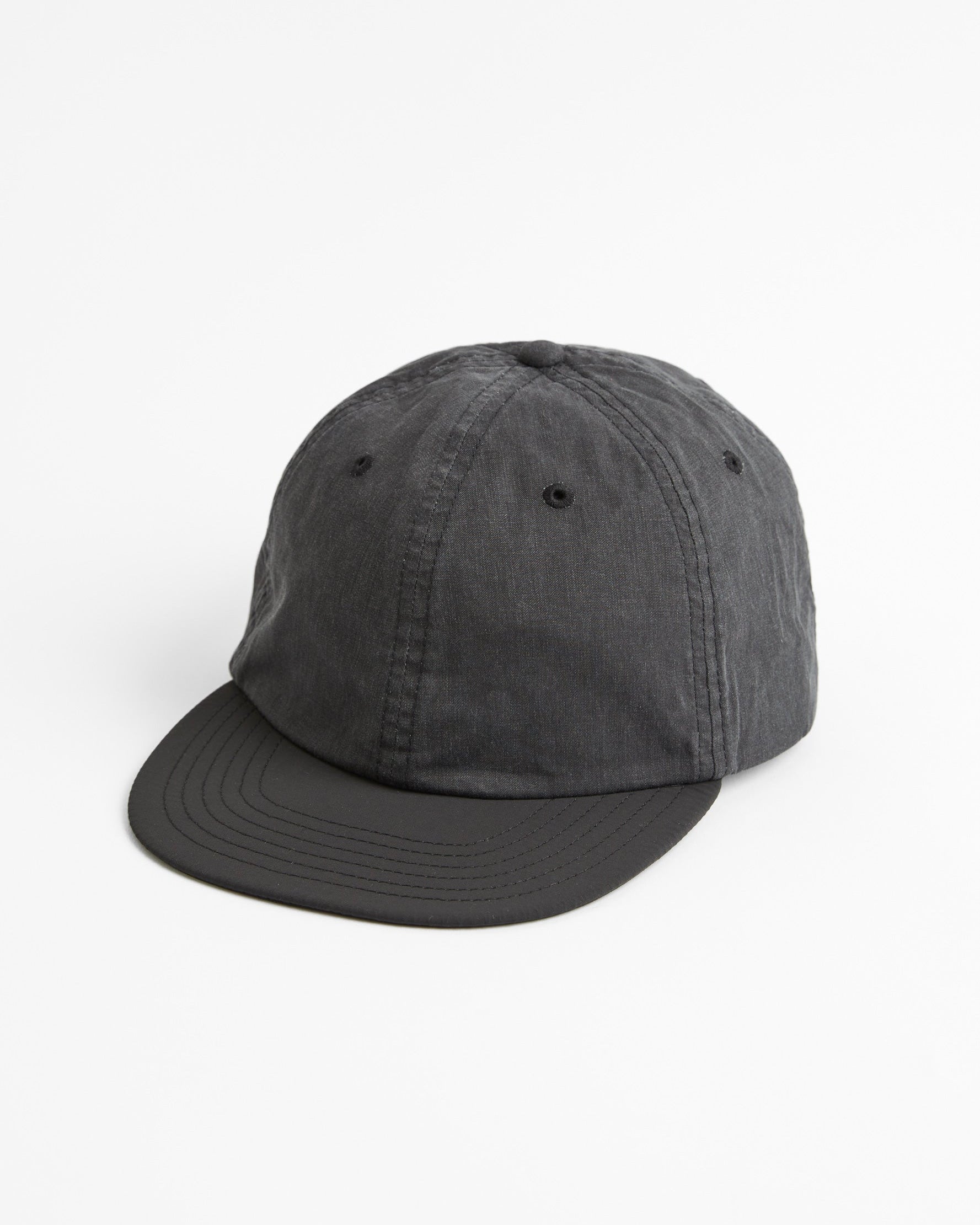 Stone Wash Free Brim Cap Black