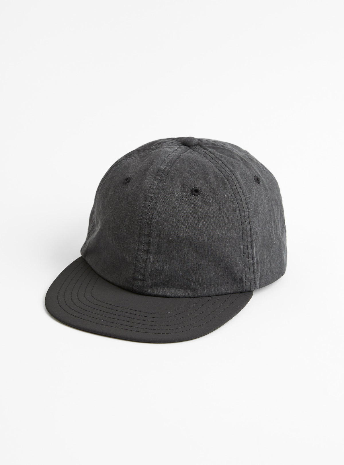 Stone Wash Free Brim Cap Black