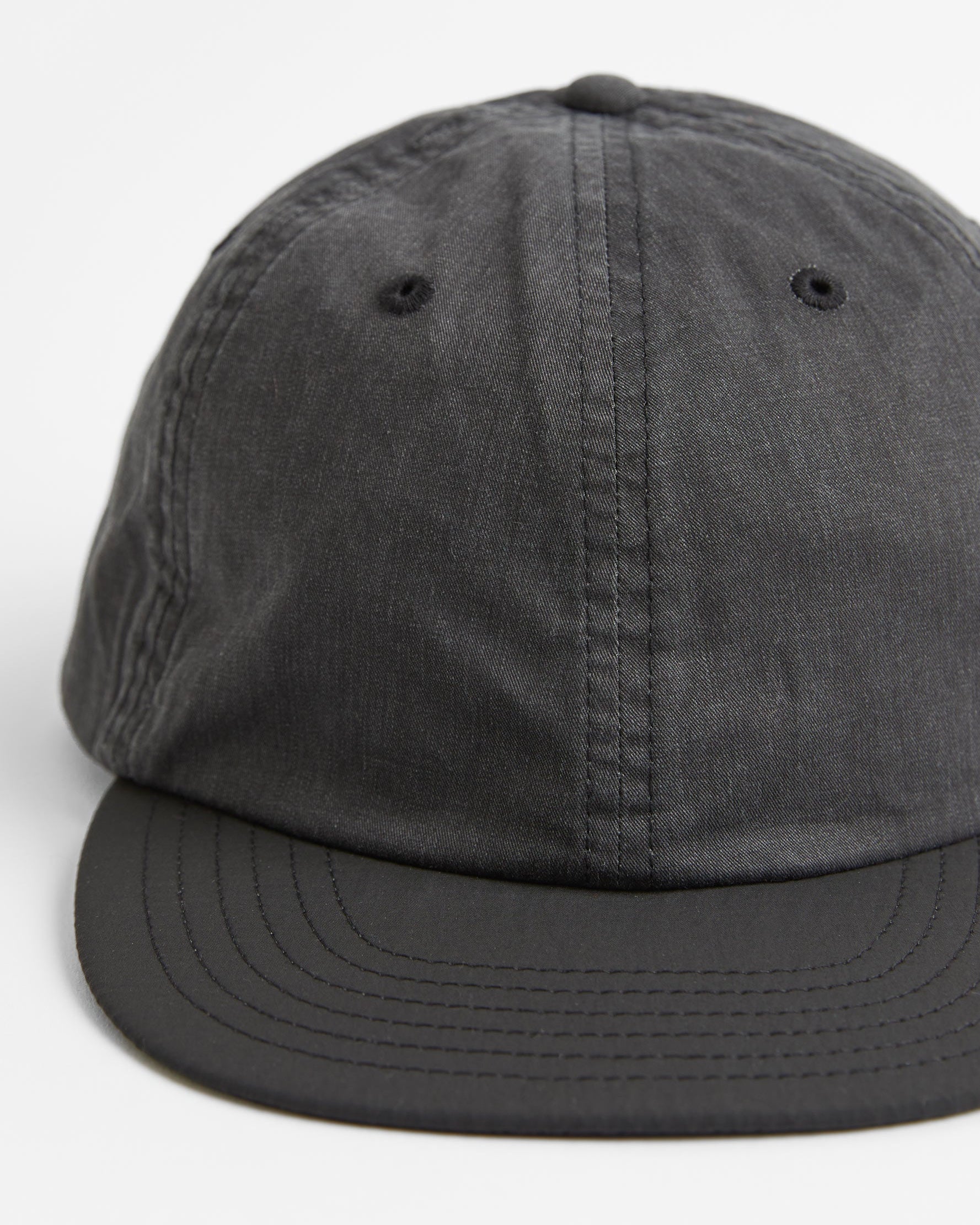 Stone Wash Free Brim Cap Black