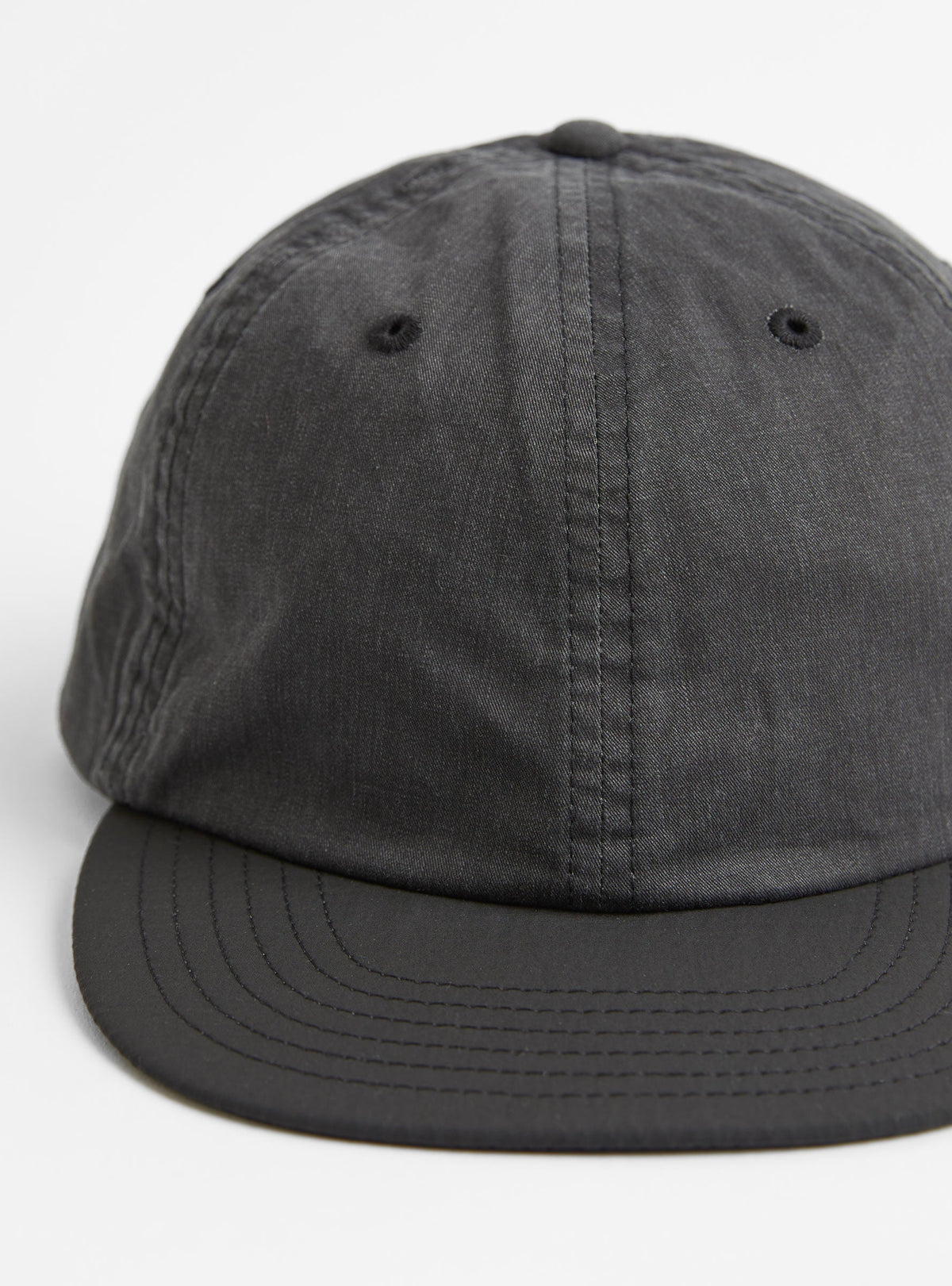Stone Wash Free Brim Cap Black