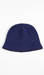 Mix Hand Knit Hat Navy