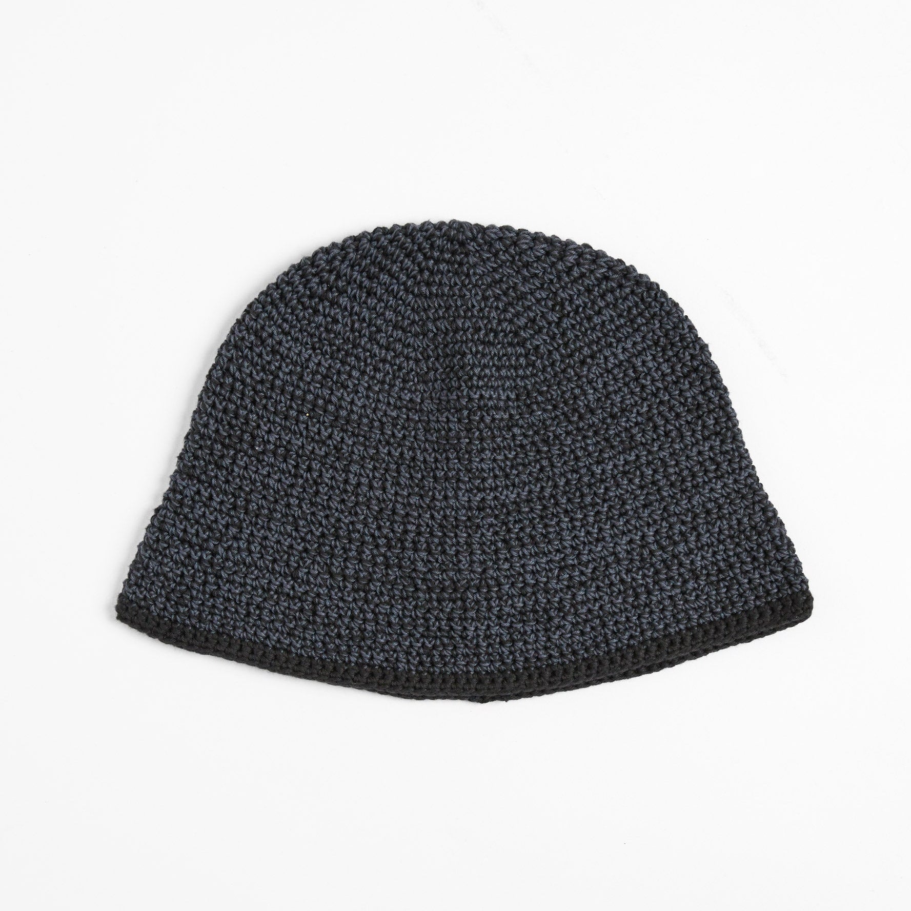 Mix Hand Knit Hat Black