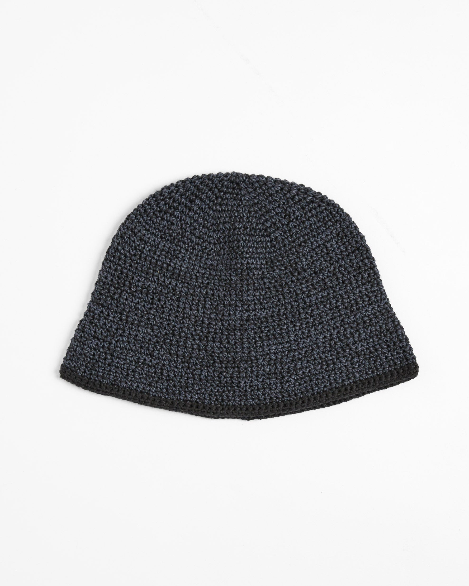Mix Hand Knit Hat Black