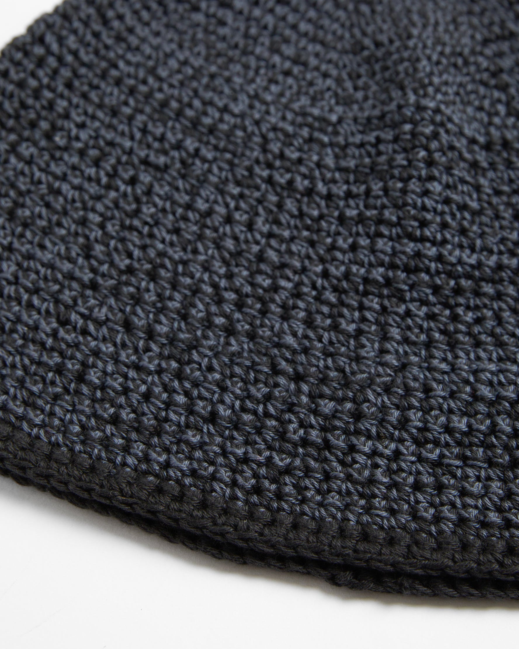 Mix Hand Knit Hat Black