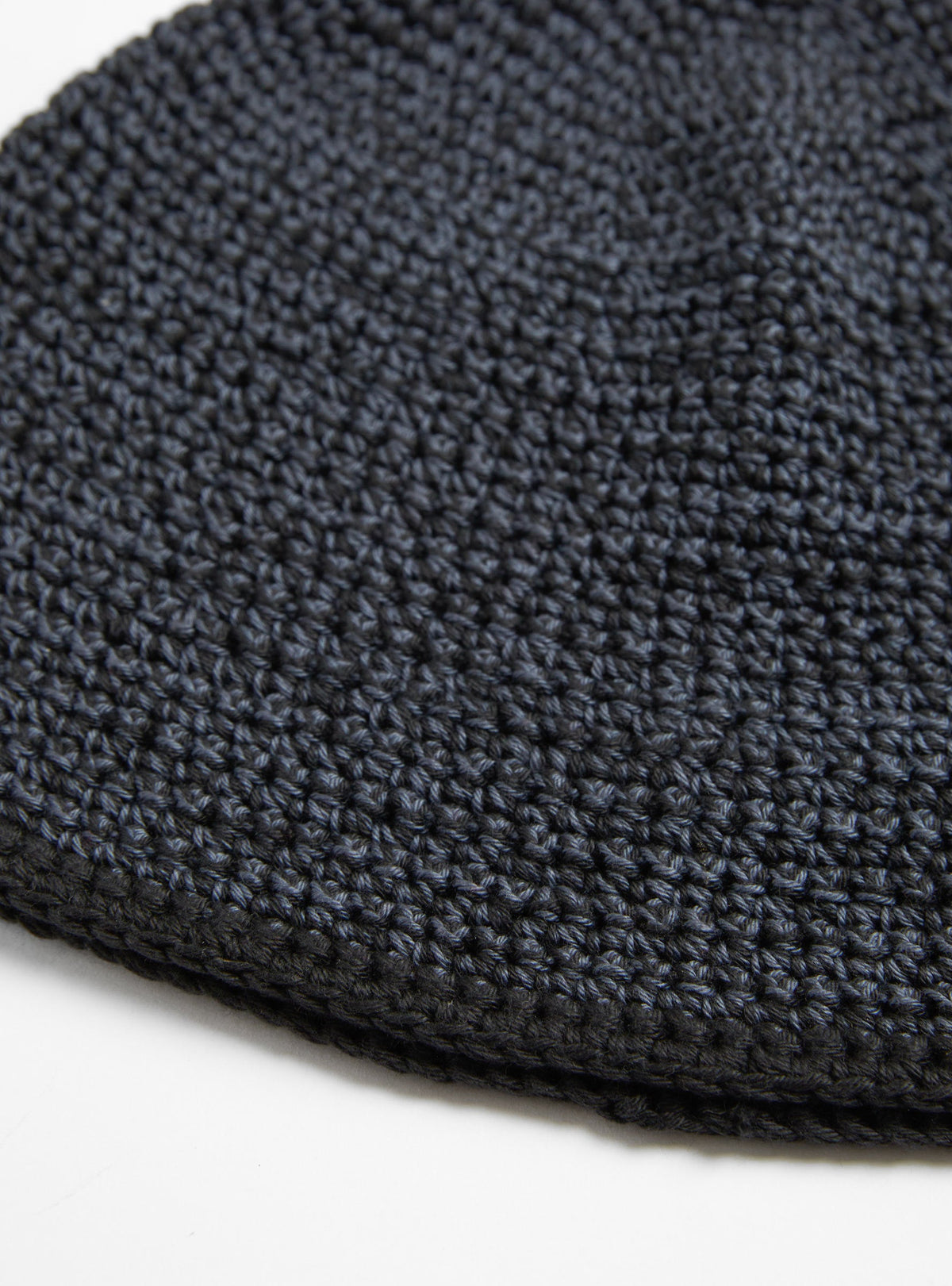 Mix Hand Knit Hat Black