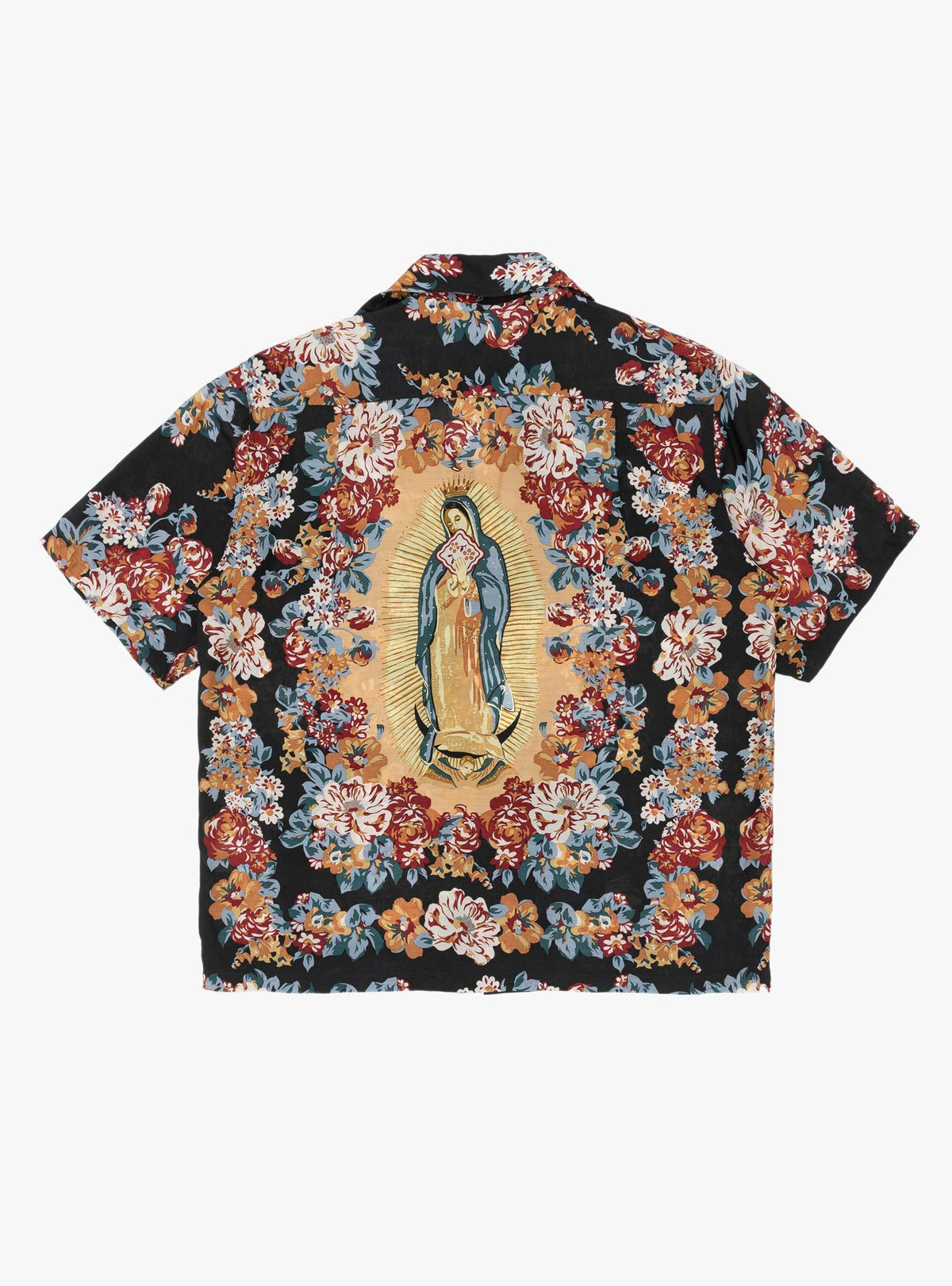 Silk Rayon Champetre Maria Wrangle Aloha Collar Black