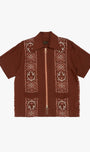 Silk Rayon Havananaja Drizzle Cuba Shirt Light Brown