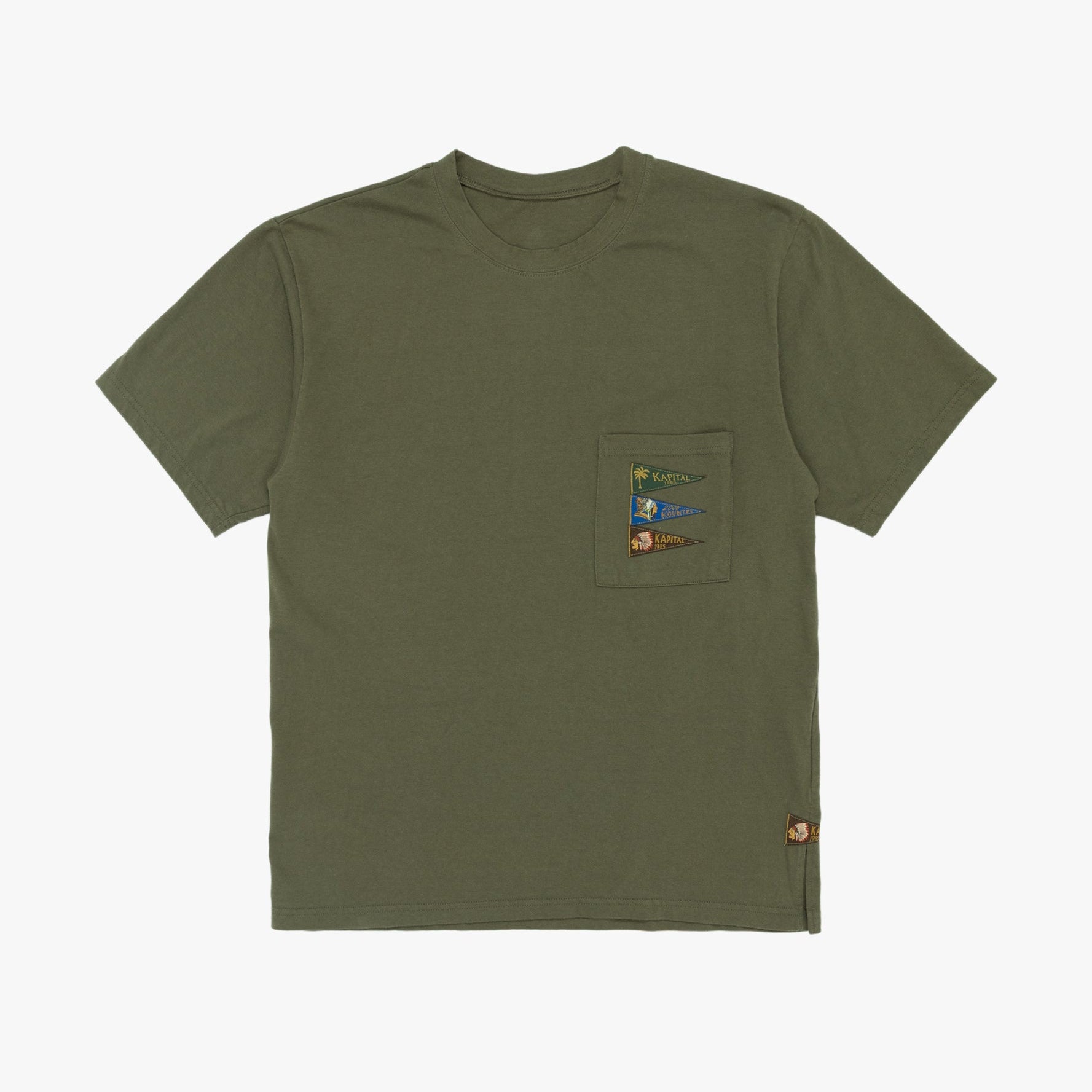 20 Jersey Pennant Tee (4 Flags) Khaki