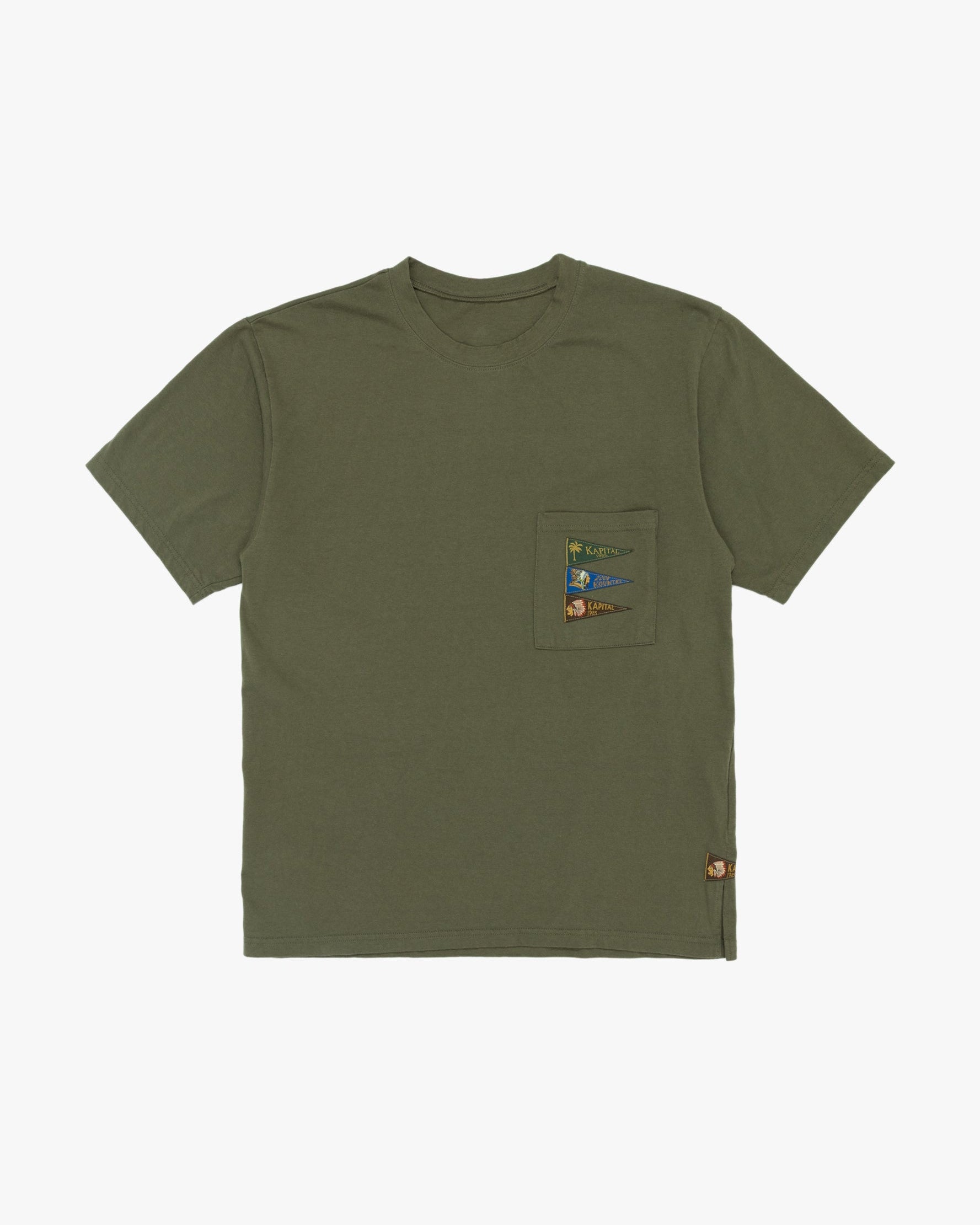 20 Jersey Pennant Tee (4 Flags) Khaki