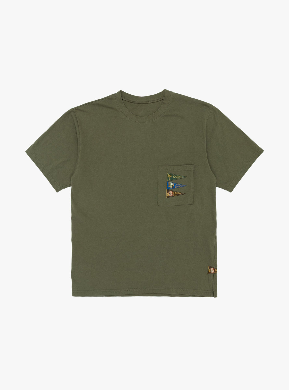 20 Jersey Pennant Tee (4 Flags) Khaki