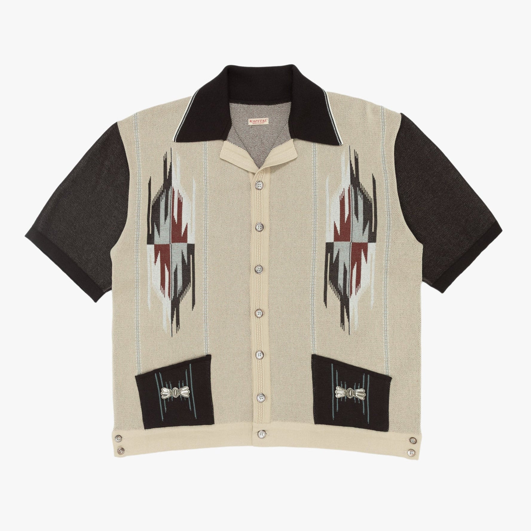 12G Cotton Knit Chimayo Aloha Polo Beige