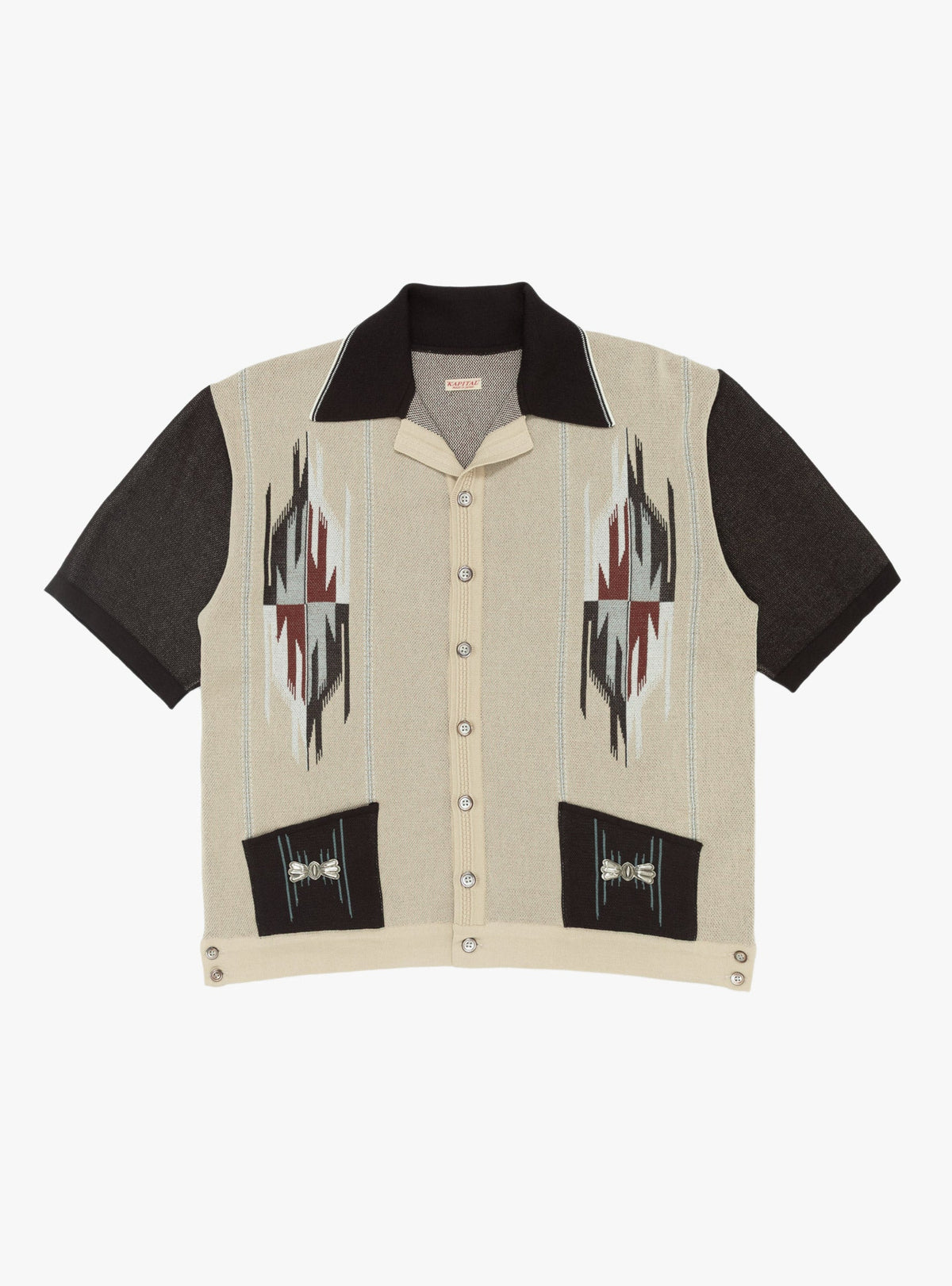 12G Cotton Knit Chimayo Aloha Polo Beige