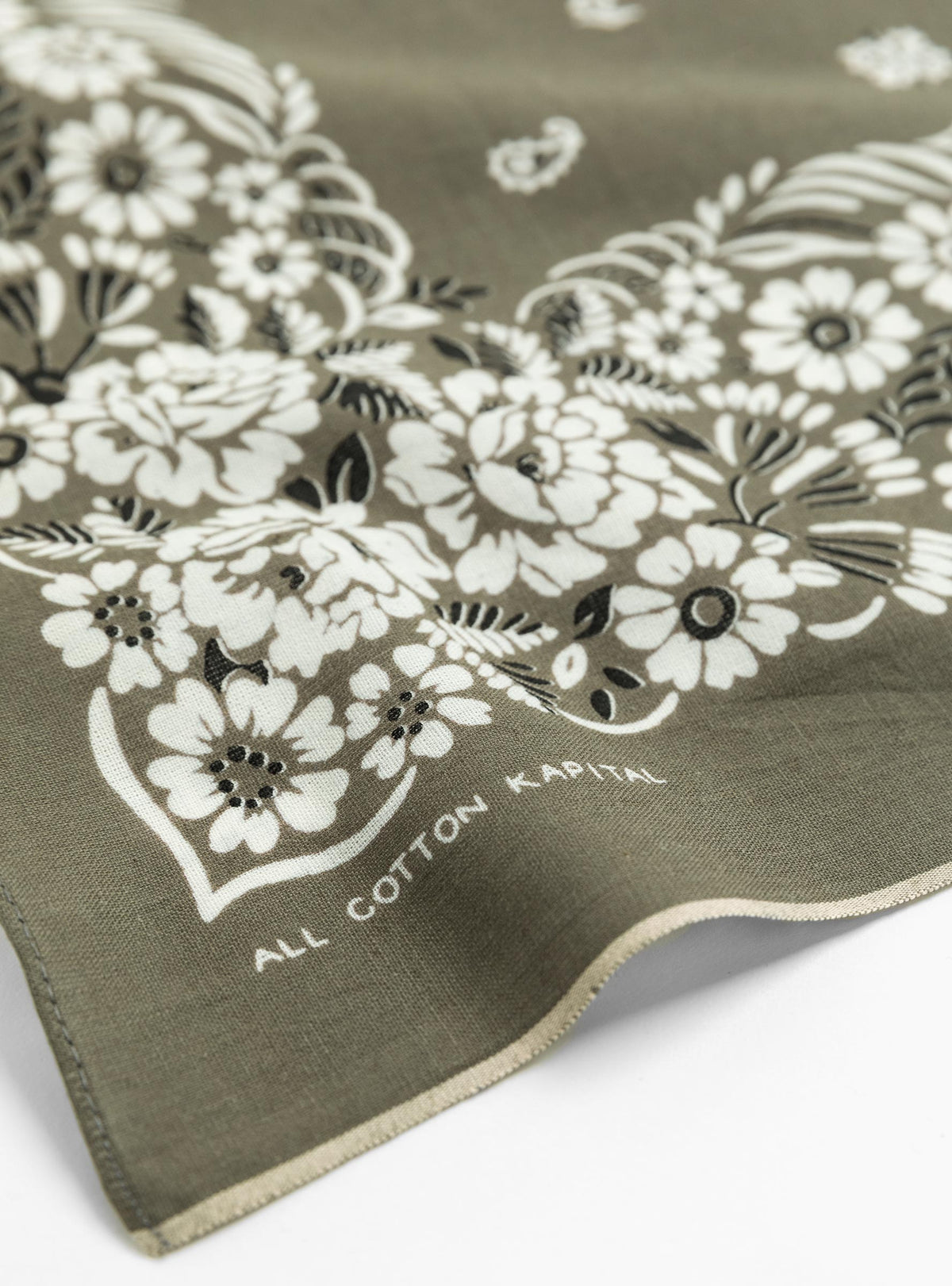 Fastcolour Selvedge Garden Patchwork Bandana Khaki